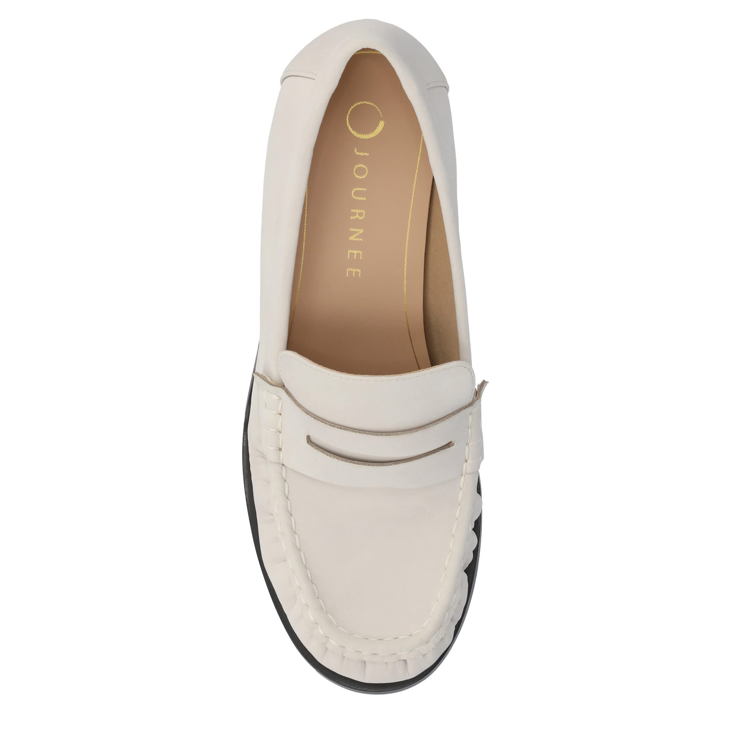 JOURNEE COLLECTION-WOMENS DANNA LOAFER-BONE & 
