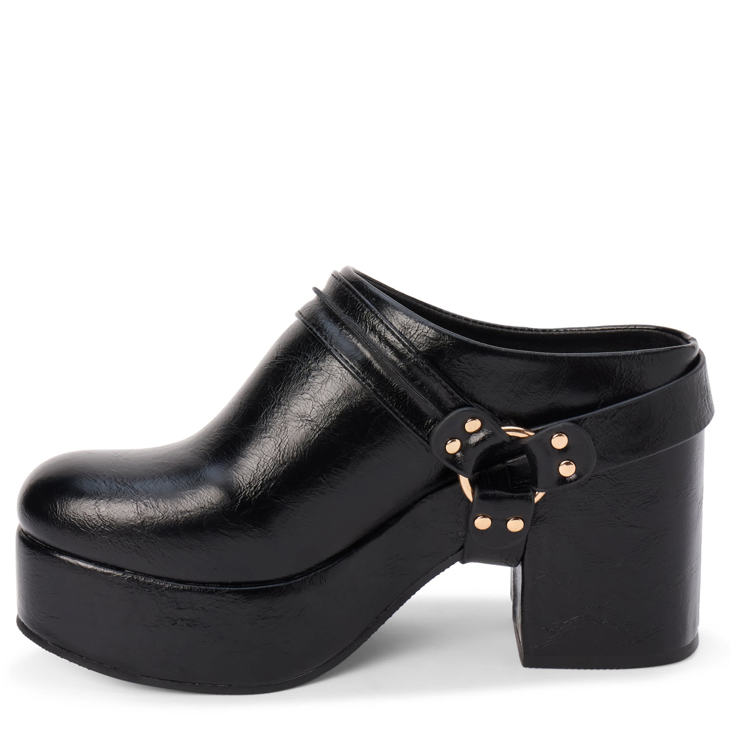 BEACH-WOMENS SAWYER PLATFORM CLOG-BLACK & 