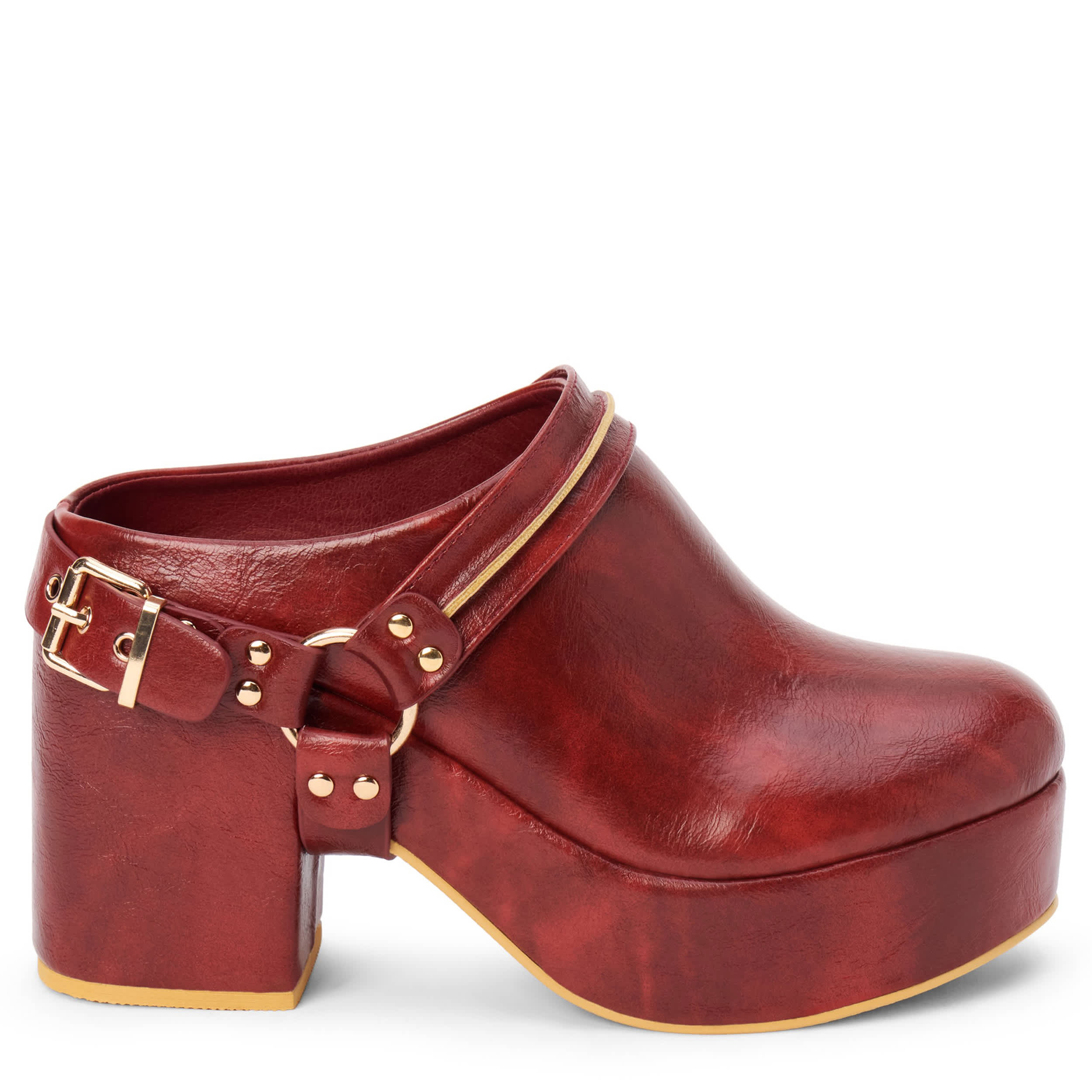 BEACH-WOMENS SAWYER PLATFORM CLOG-RUST & 