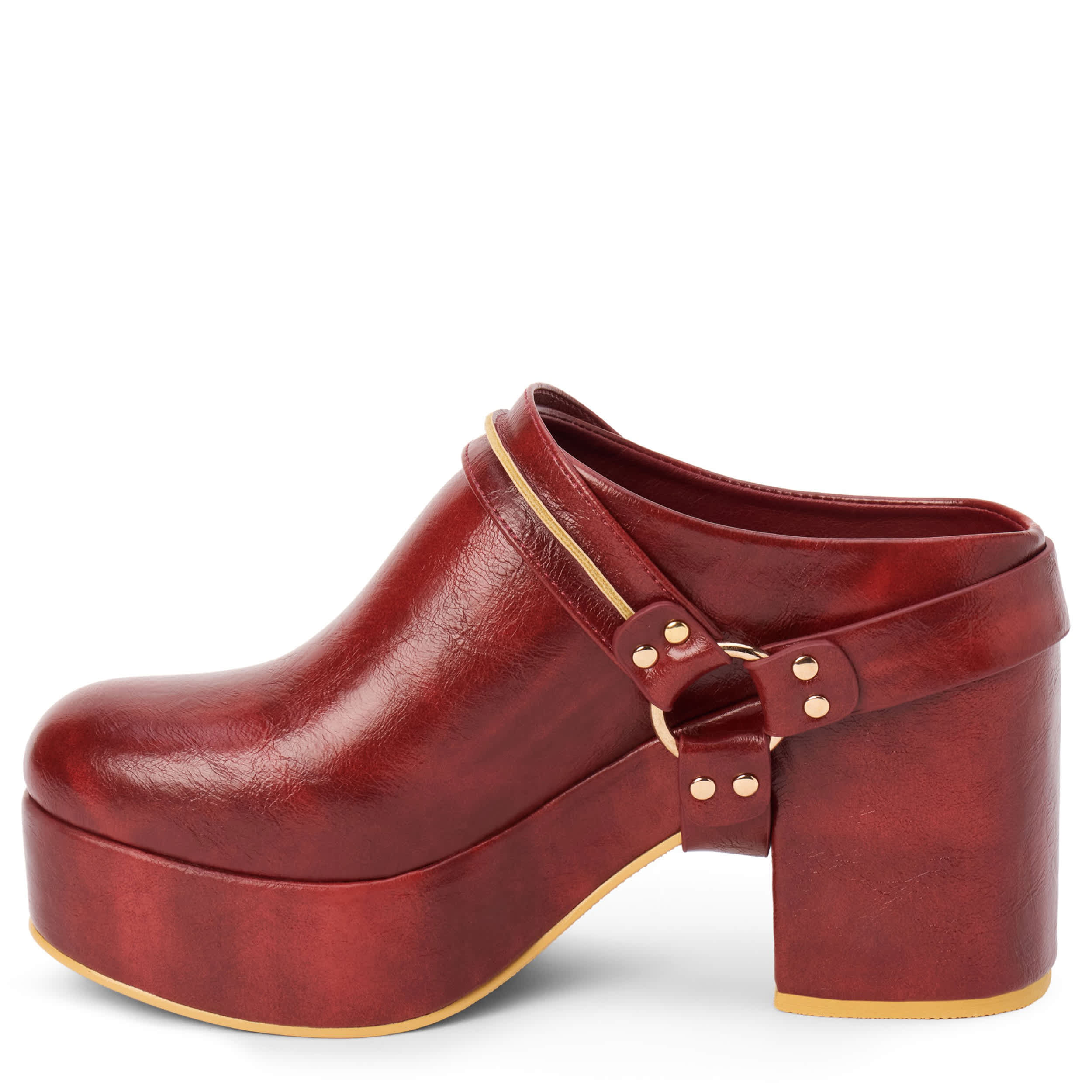 BEACH-WOMENS SAWYER PLATFORM CLOG-RUST & 