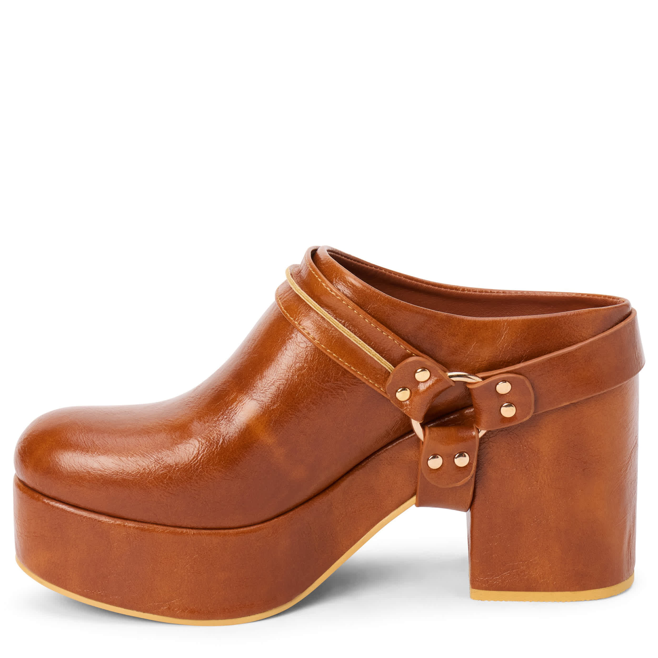 BEACH-WOMENS SAWYER PLATFORM CLOG-COGNAC & 