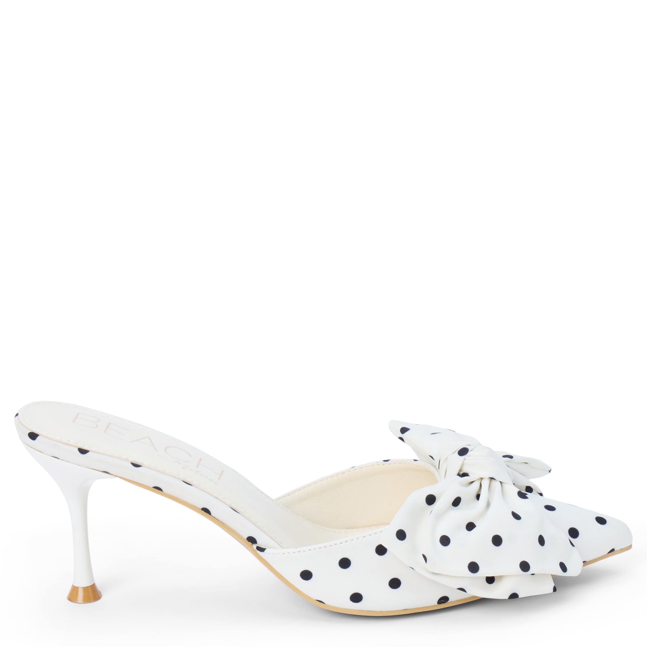 BEACH-WOMENS GOLDIE PUMP-WHITE & 