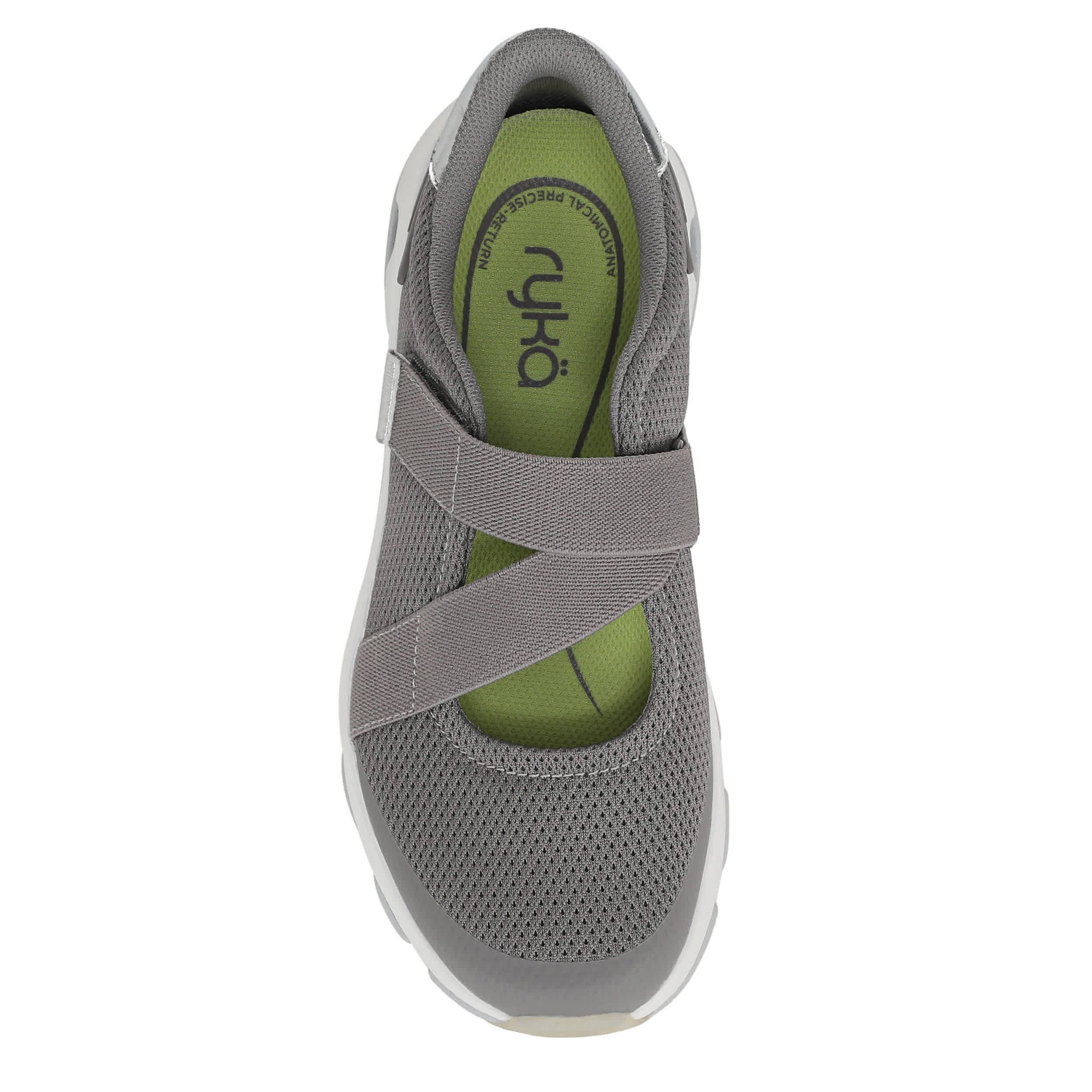 RYKA-WOMENS DEVOTION MARY JANE SLIP ON SNEAKER-GREY & 