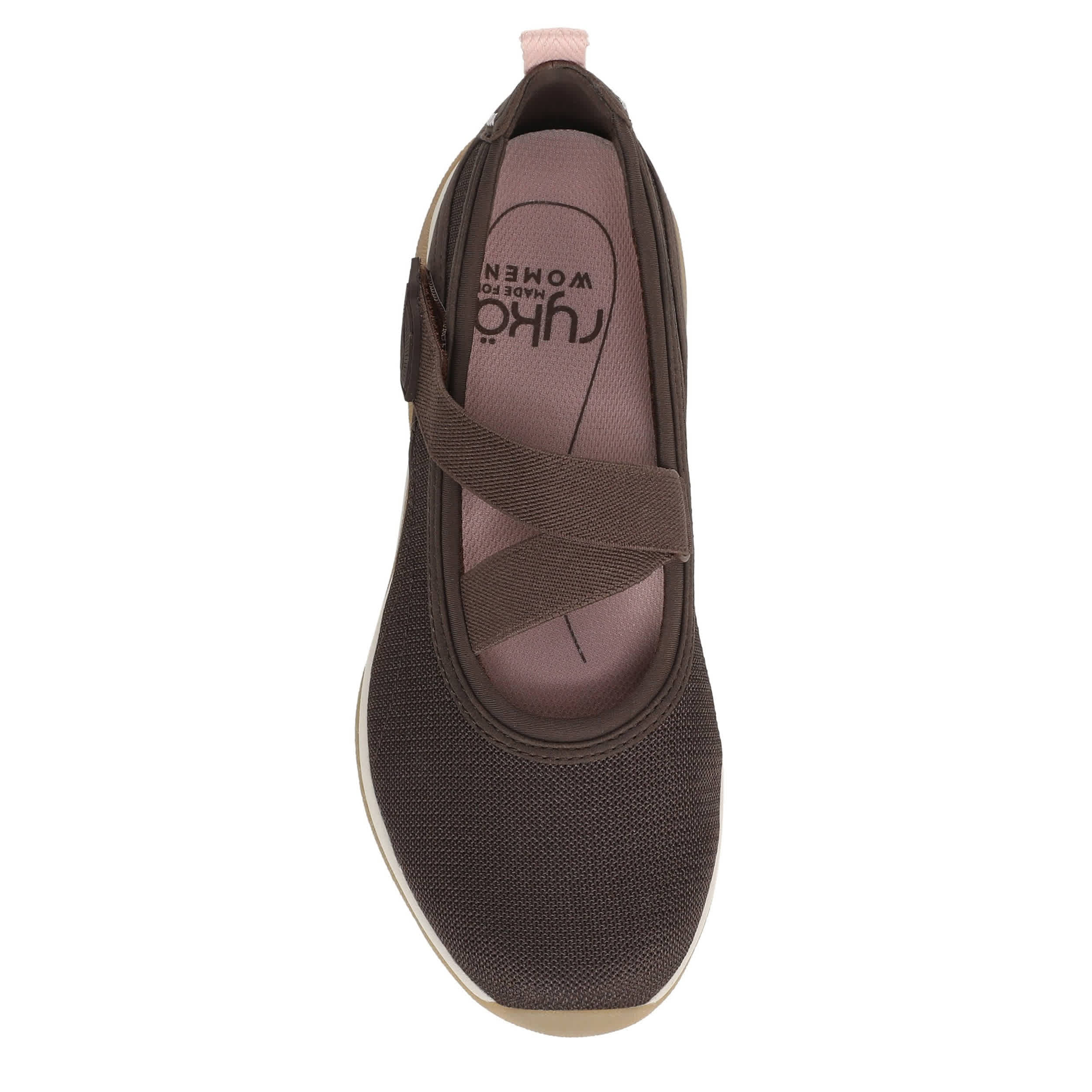 RYKA-WOMENS ERA MARY JANE SLIP ON SNEAKER-DARK BROWN & 