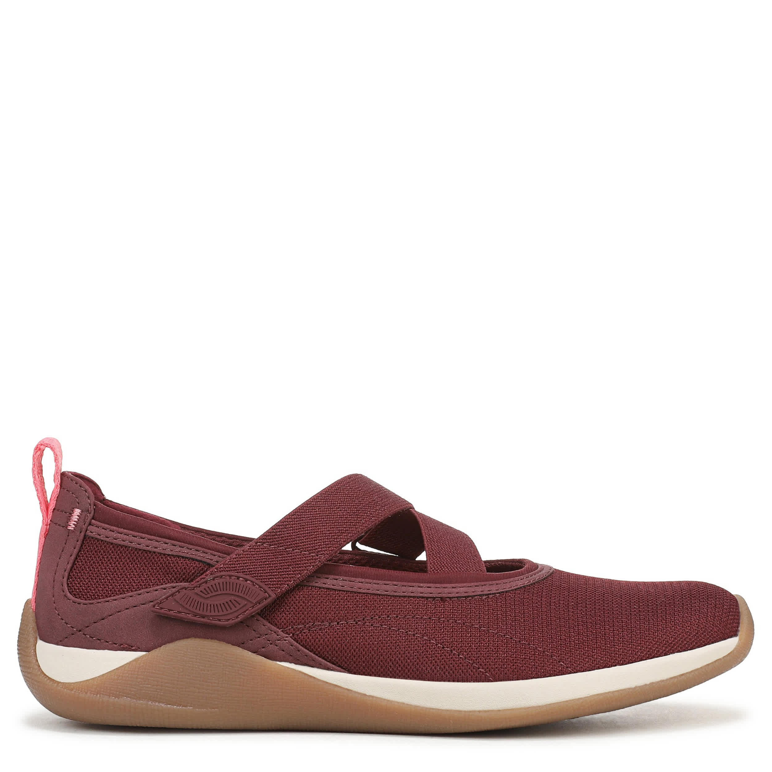 RYKA-WOMENS ERA MARY JANE SLIP ON SNEAKER-DARK RED & 