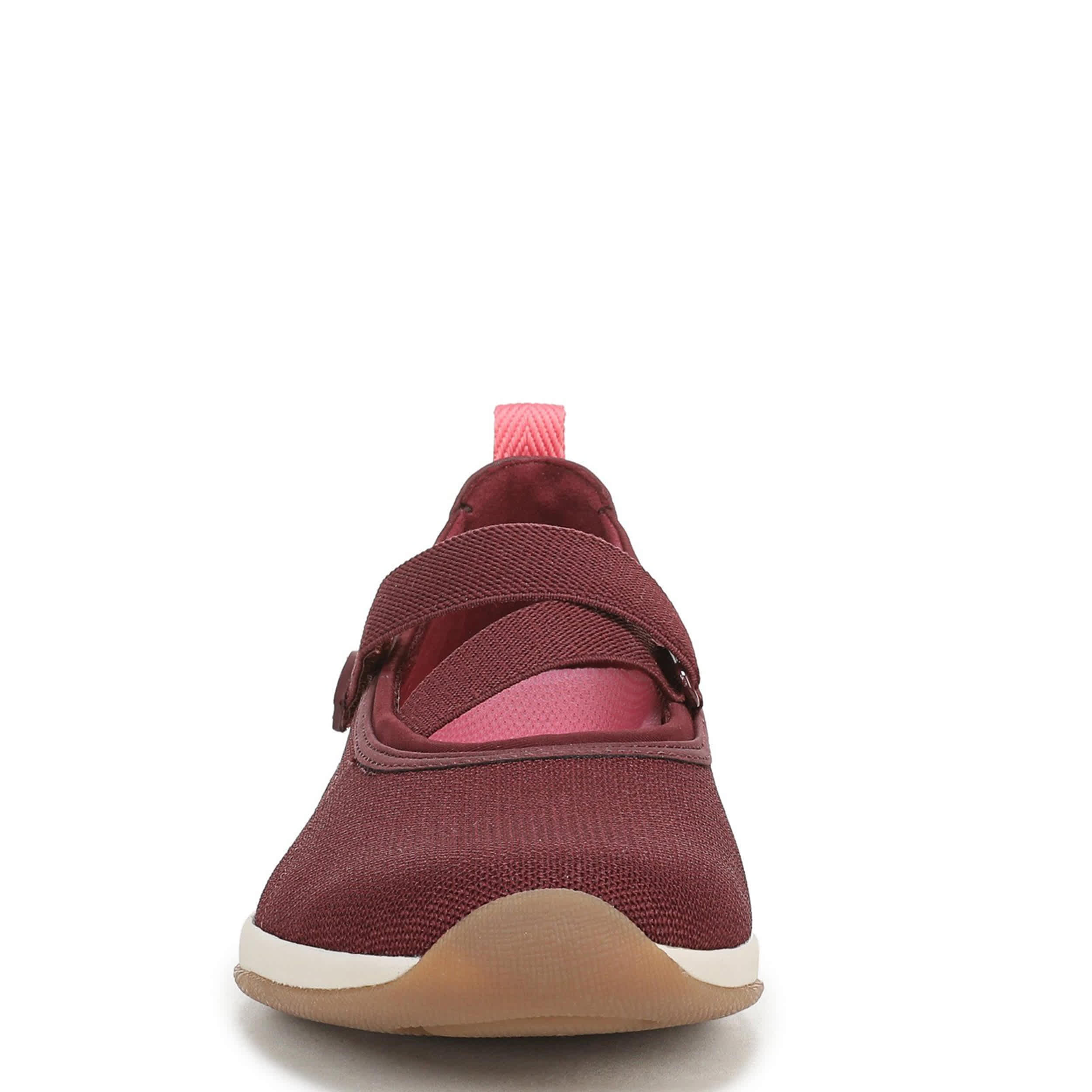 RYKA-WOMENS ERA MARY JANE SLIP ON SNEAKER-DARK RED & 