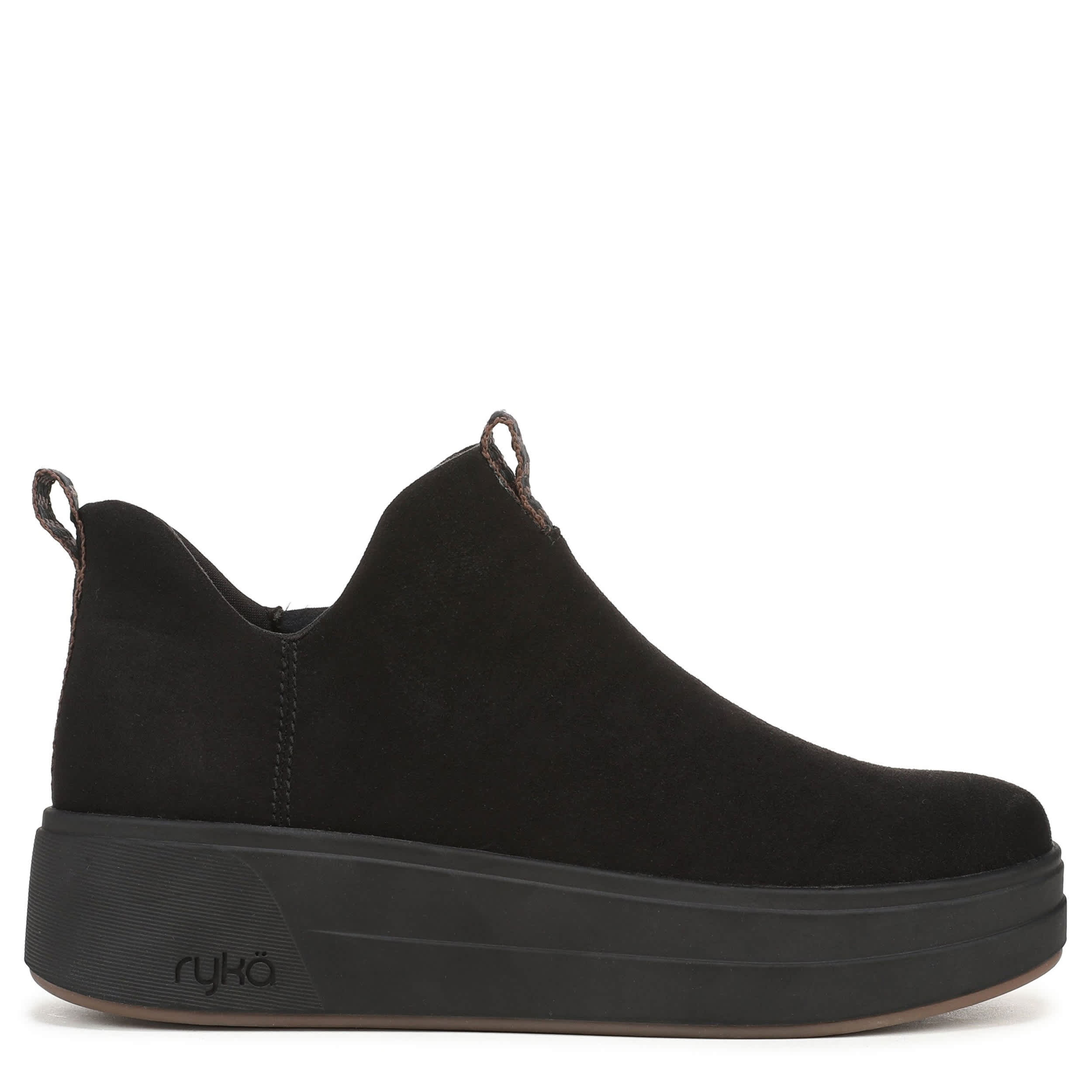 RYKA-WOMENS VIVIE SLIP ON SNEAKER-BLACK & 