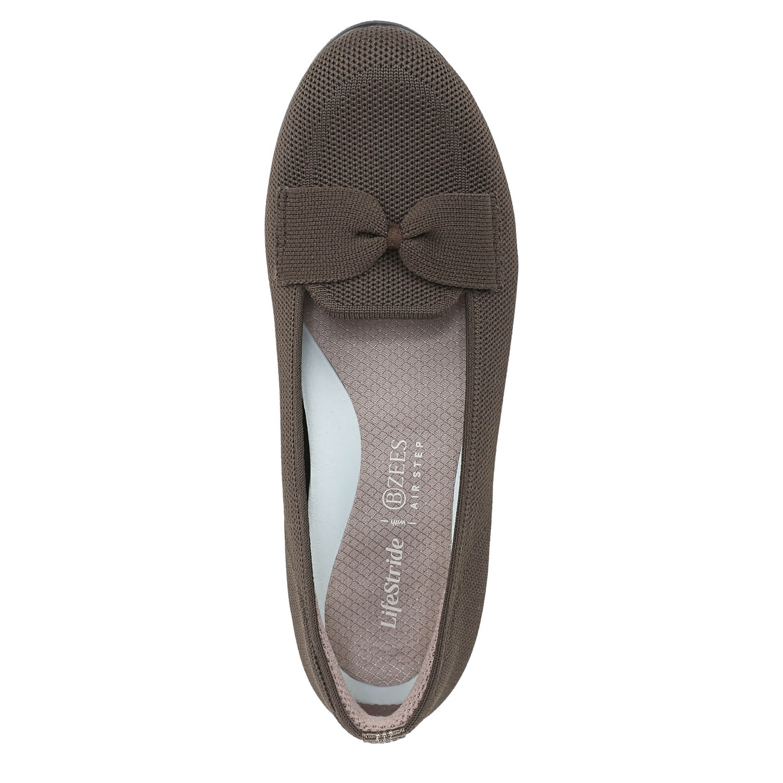 LIFESTRIDE-WOMENS KANDI FLAT-DARK BROWN & BROWN