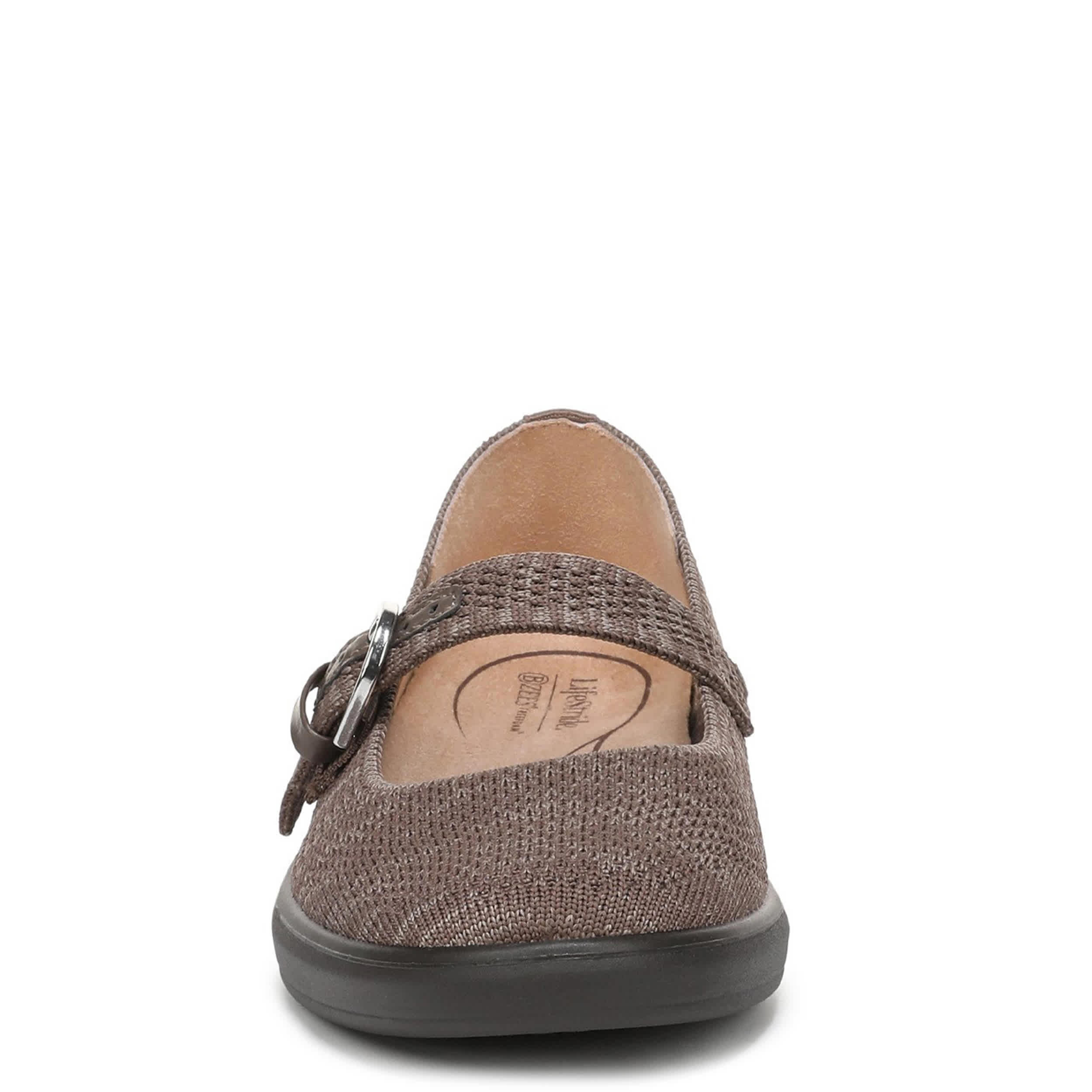 LIFESTRIDE-WOMENS NUEVO FLAT-BROWN & 