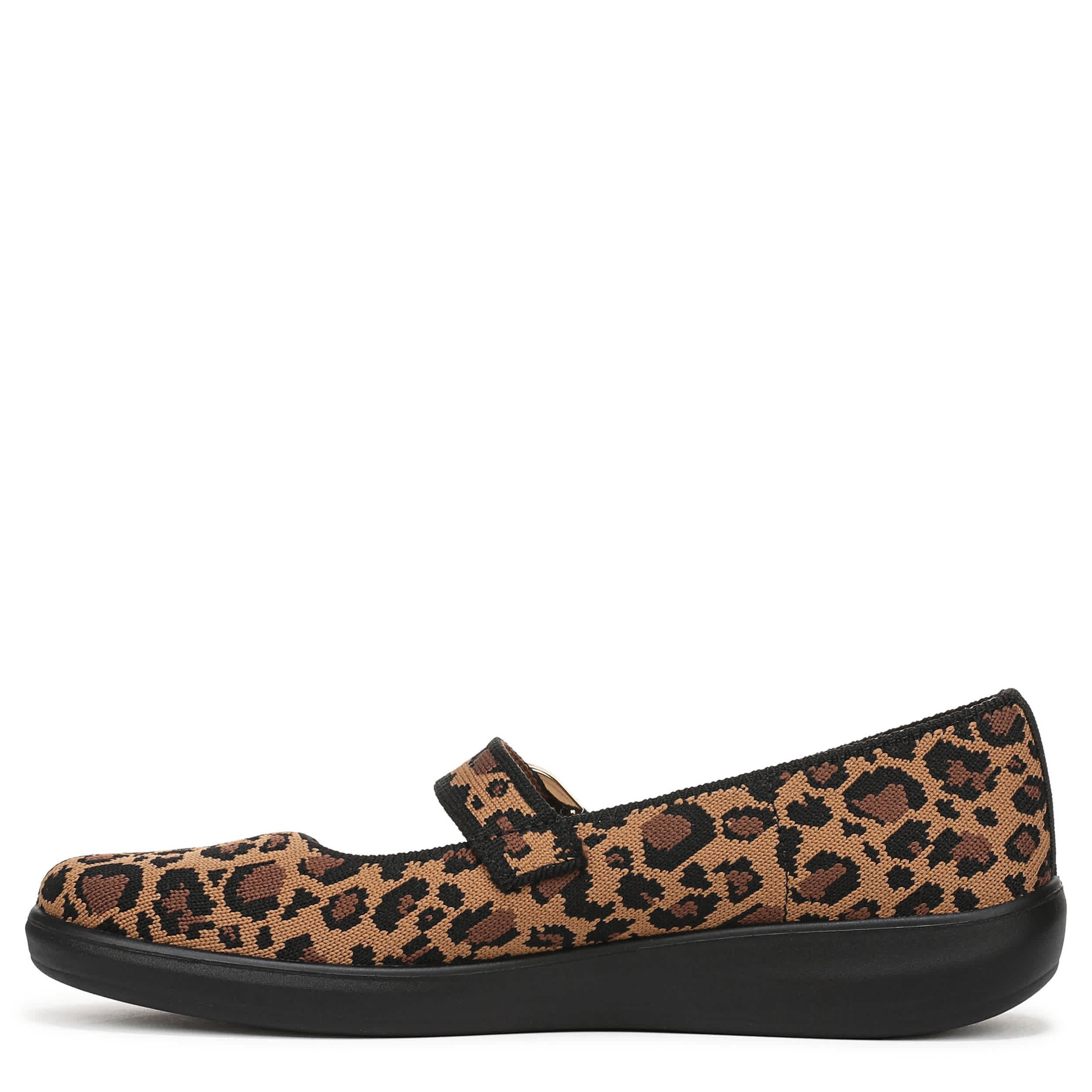 LIFESTRIDE-WOMENS NUEVO FLAT-LEOPARD & BLACK