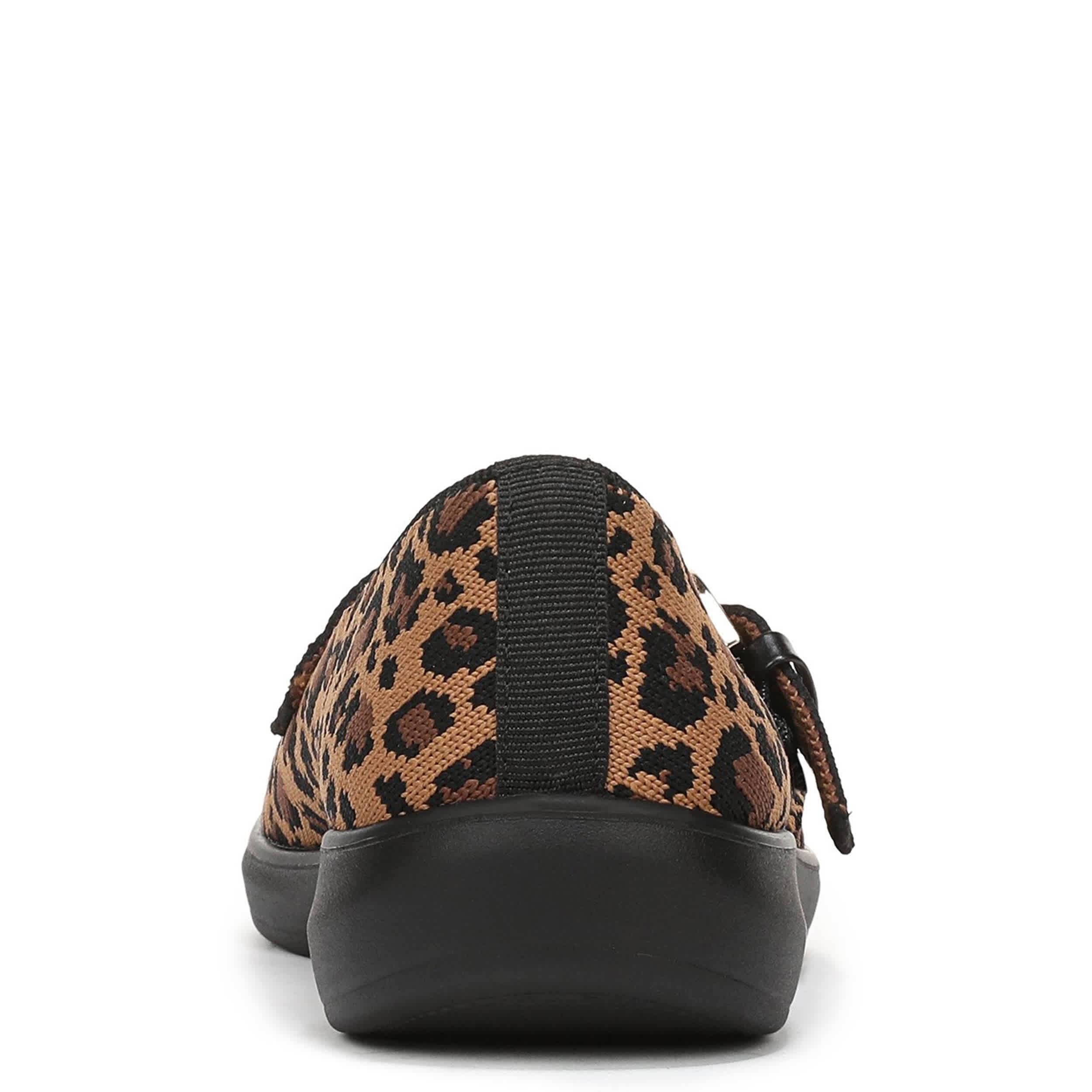 LIFESTRIDE-WOMENS NUEVO FLAT-LEOPARD & BLACK