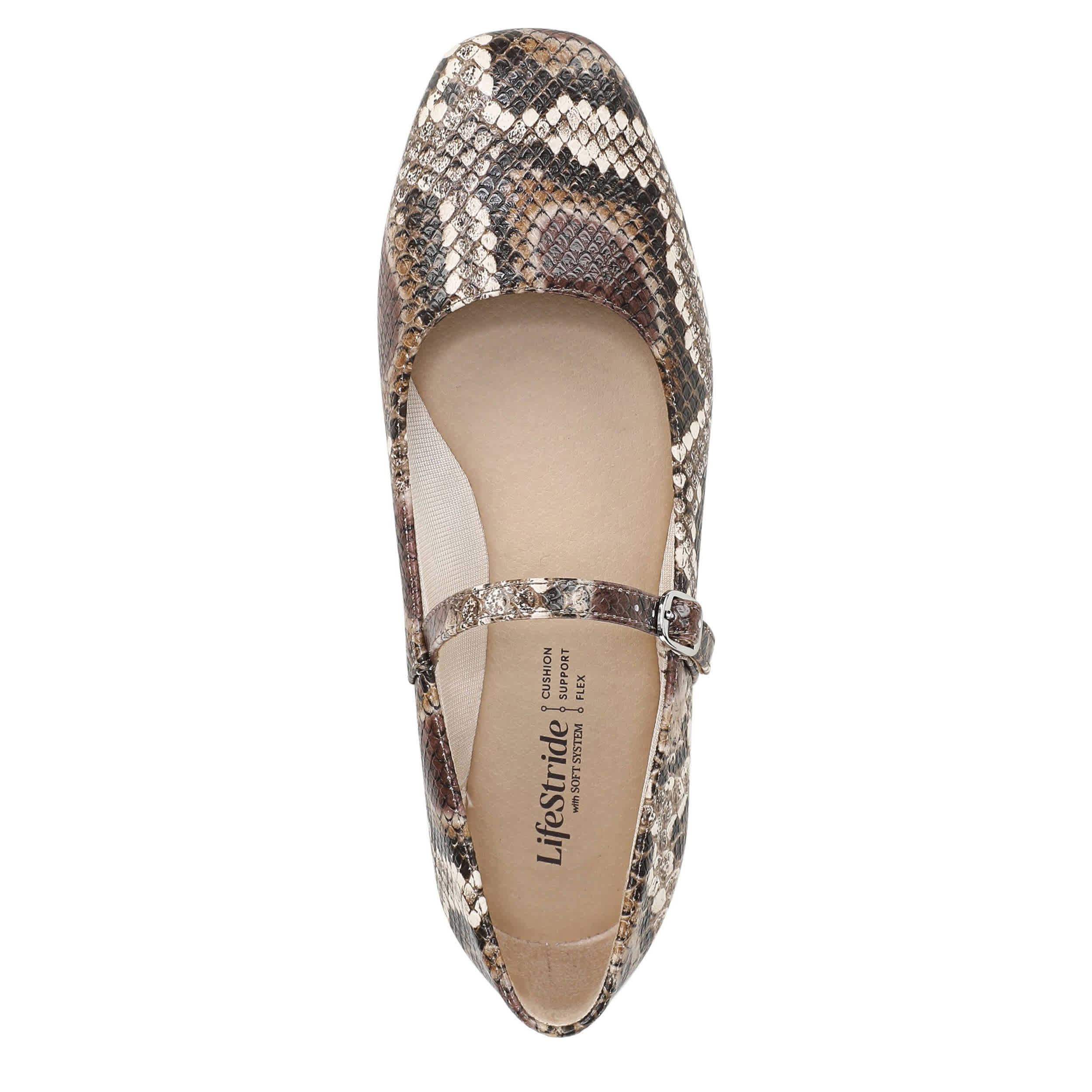 LIFESTRIDE-WOMENS BELOVED FLAT-SNAKE & MULTICOLOR