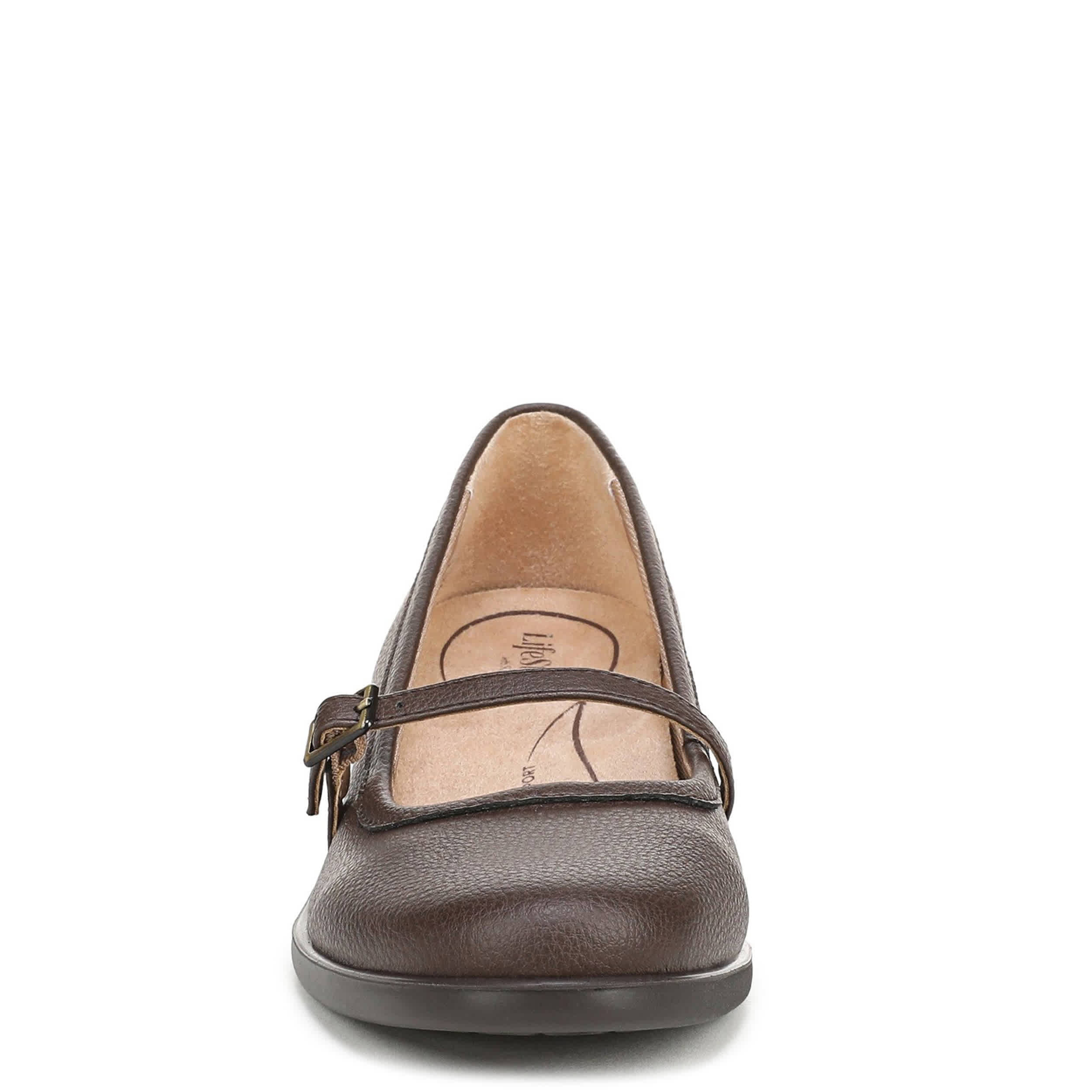 LIFESTRIDE-WOMENS JOLENE WEDGE-DARK BROWN & 