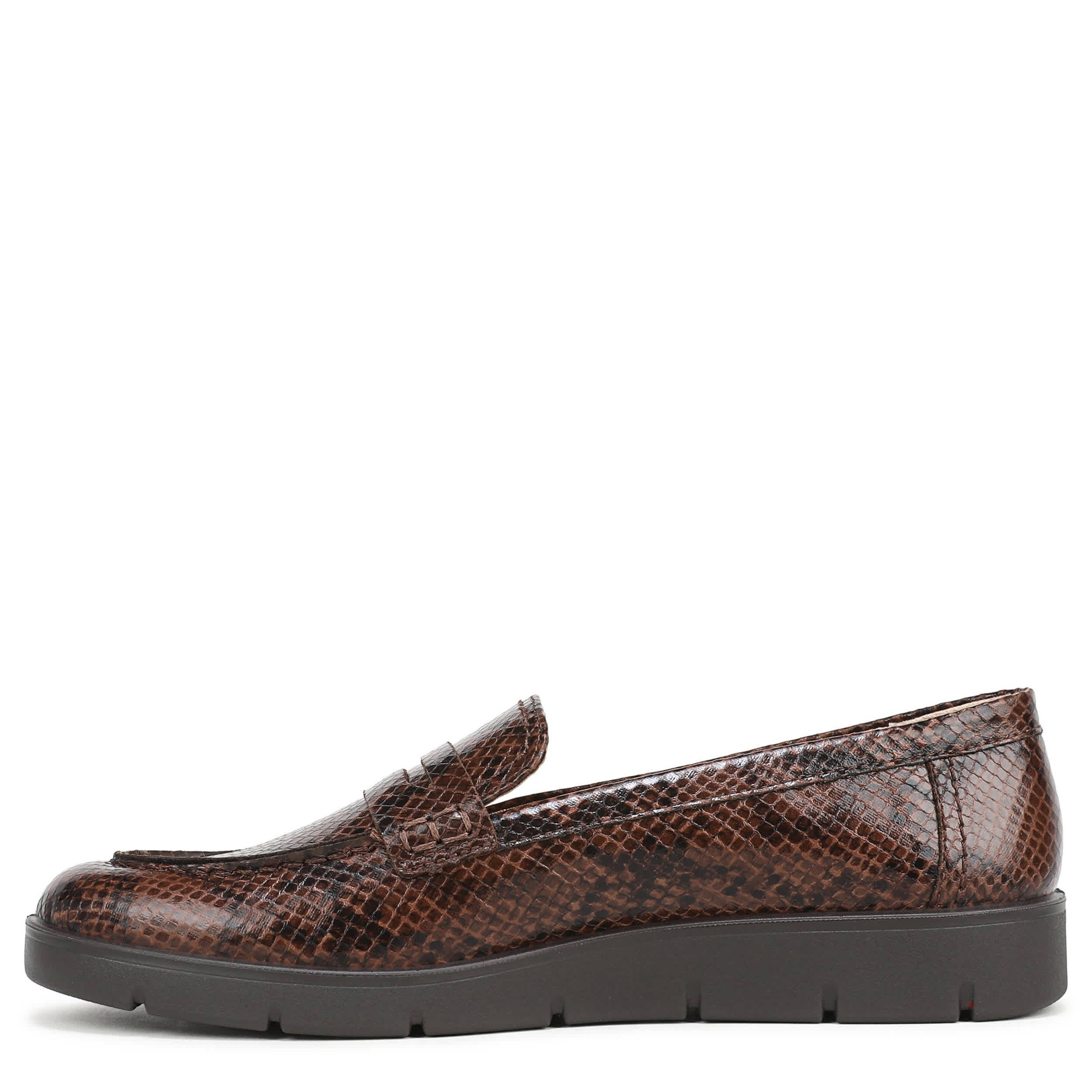 LIFESTRIDE-WOMENS VERONICA 2 LOAFER-DARK BROWN & SNAKE