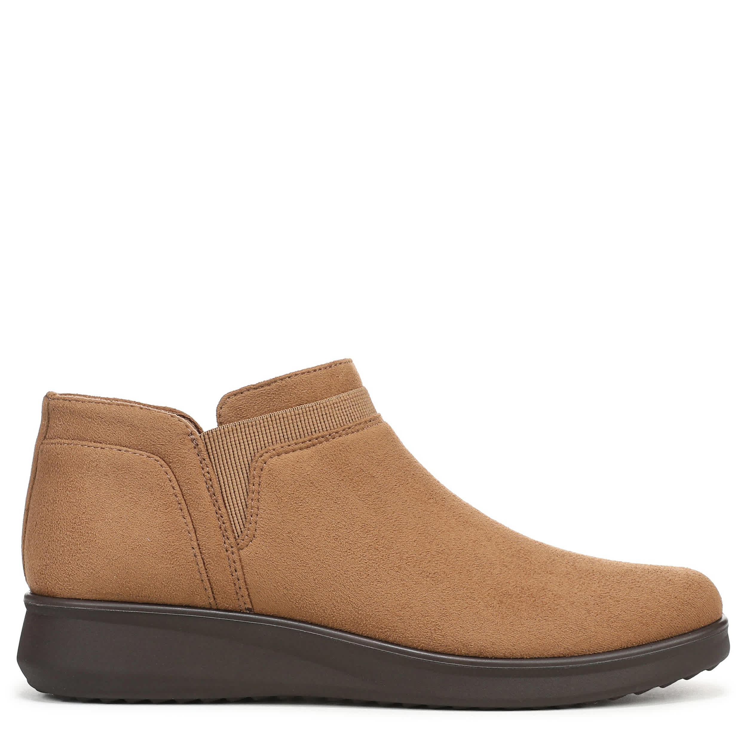 LIFESTRIDE-WOMENS FLYNN BOOTIE-DARK TAN & 