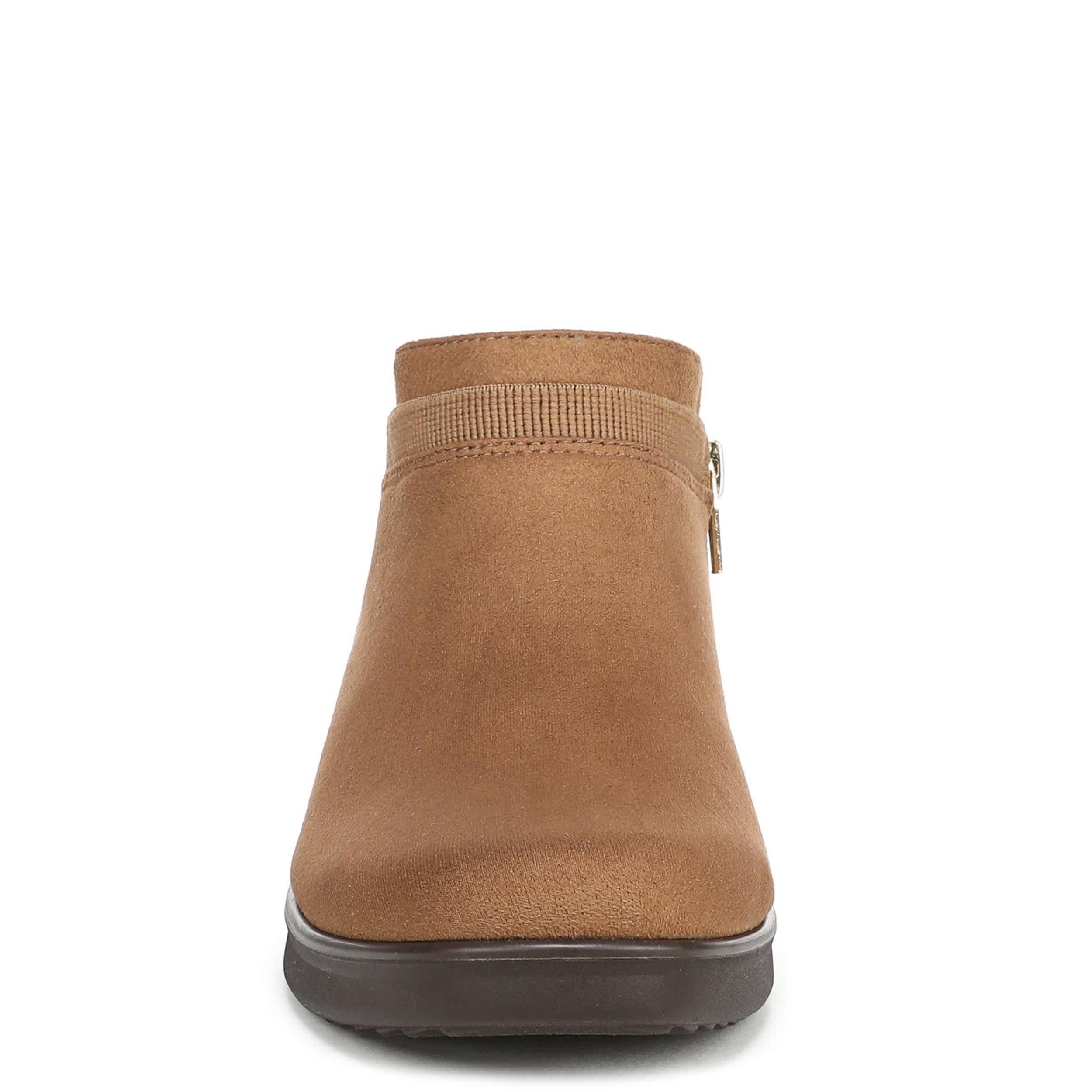 LIFESTRIDE-WOMENS FLYNN BOOTIE-DARK TAN & 