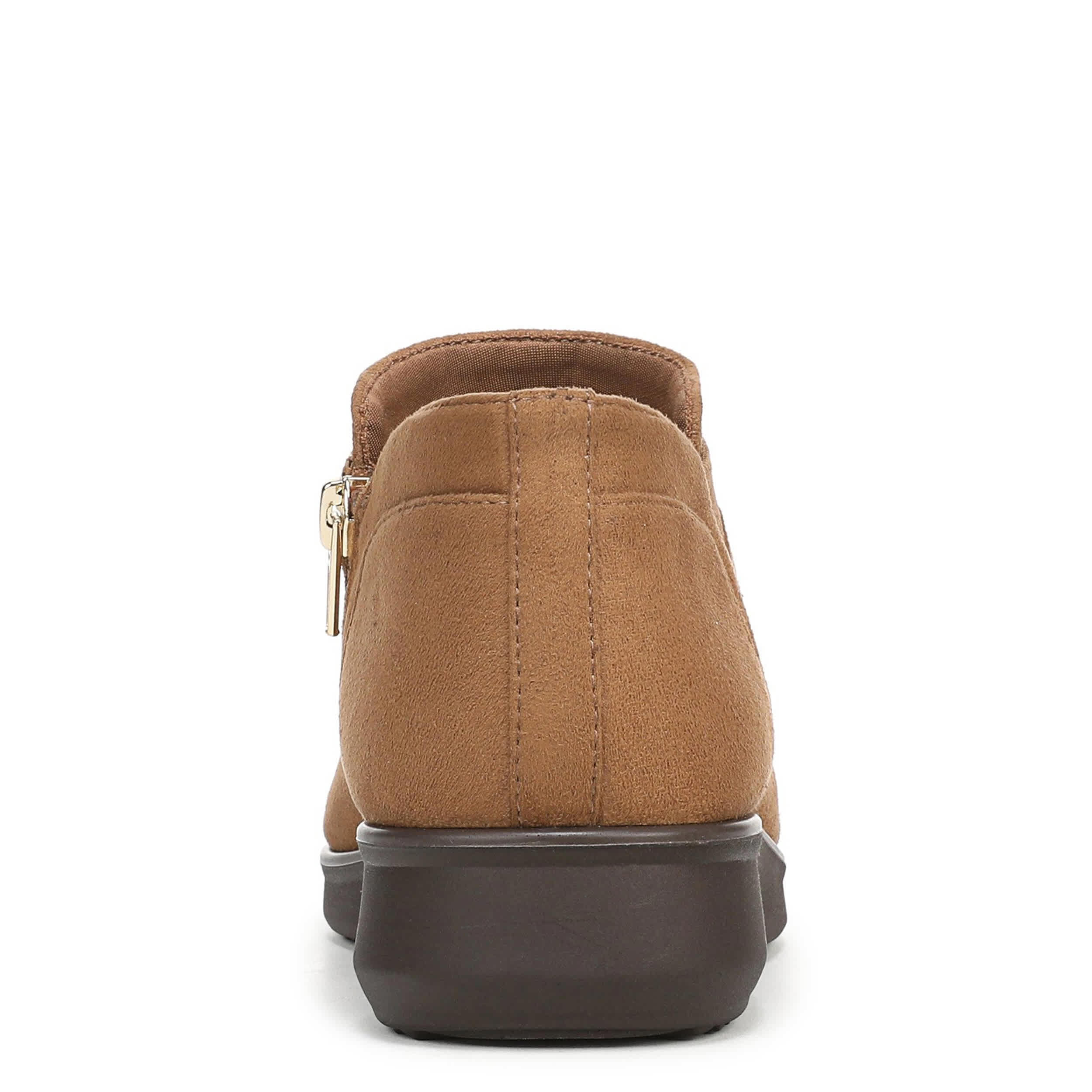 LIFESTRIDE-WOMENS FLYNN BOOTIE-DARK TAN & 