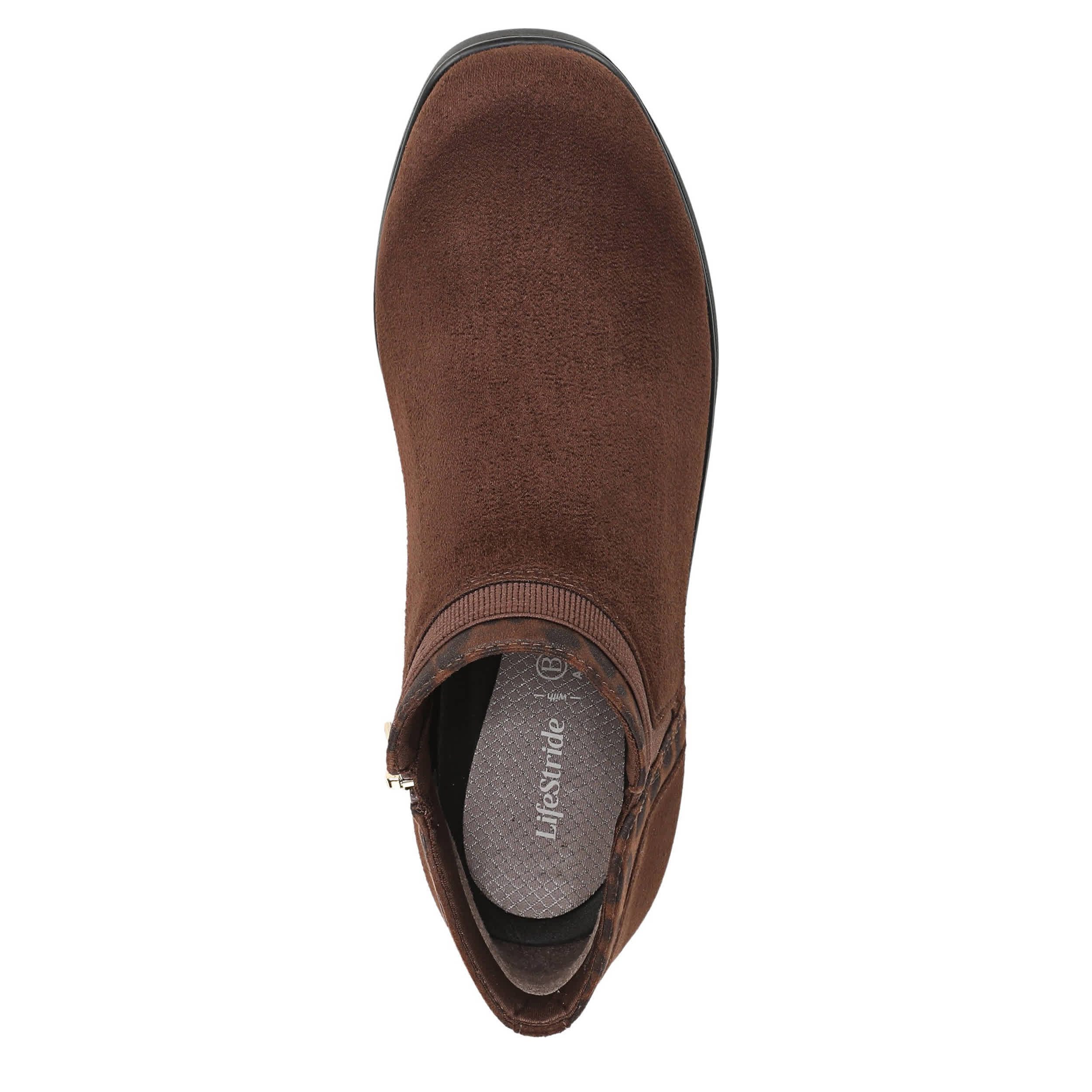 LIFESTRIDE-WOMENS FLYNN BOOTIE-DARK BROWN & 