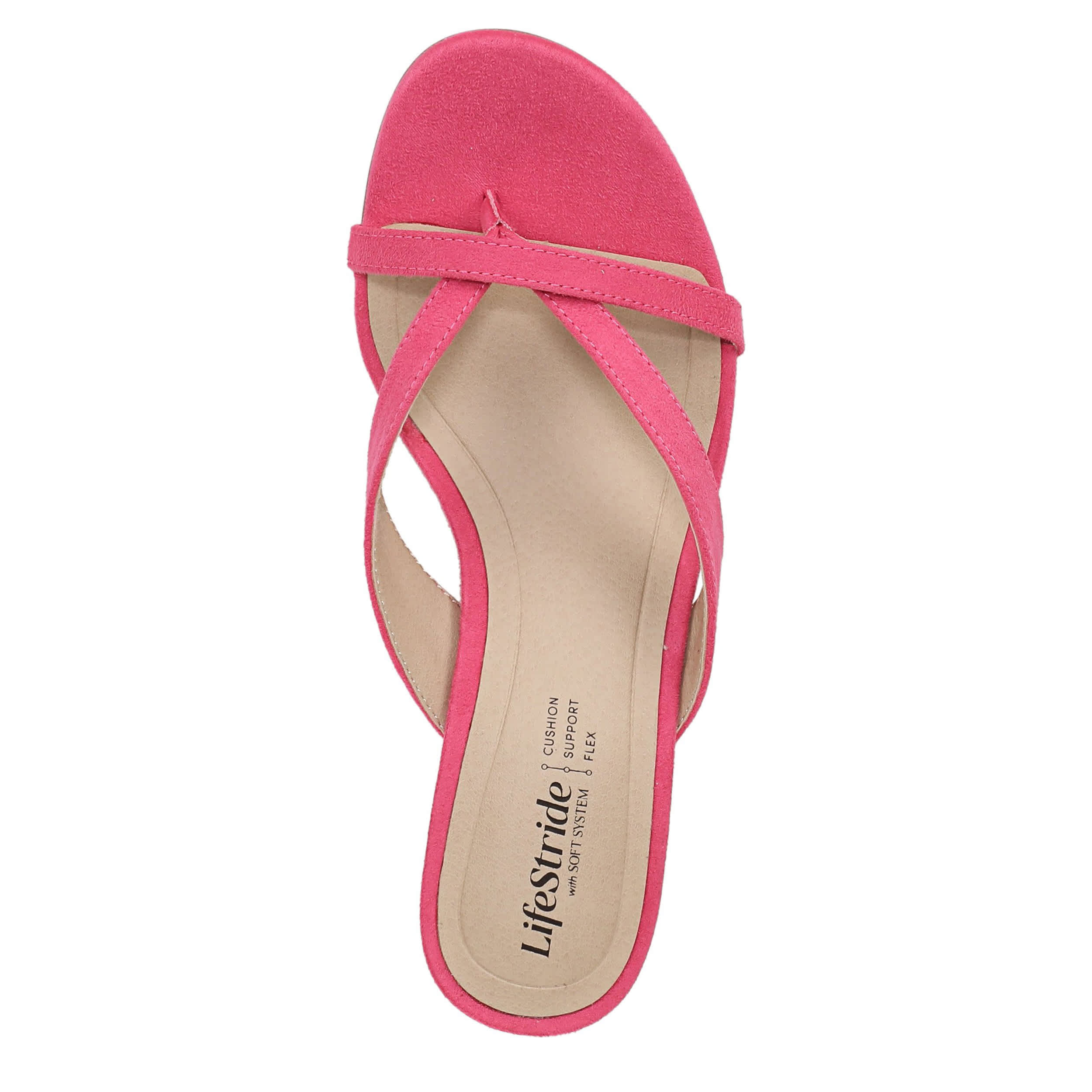 LIFESTRIDE-WOMENS NAVINE DRESS SANDAL-PINK & 