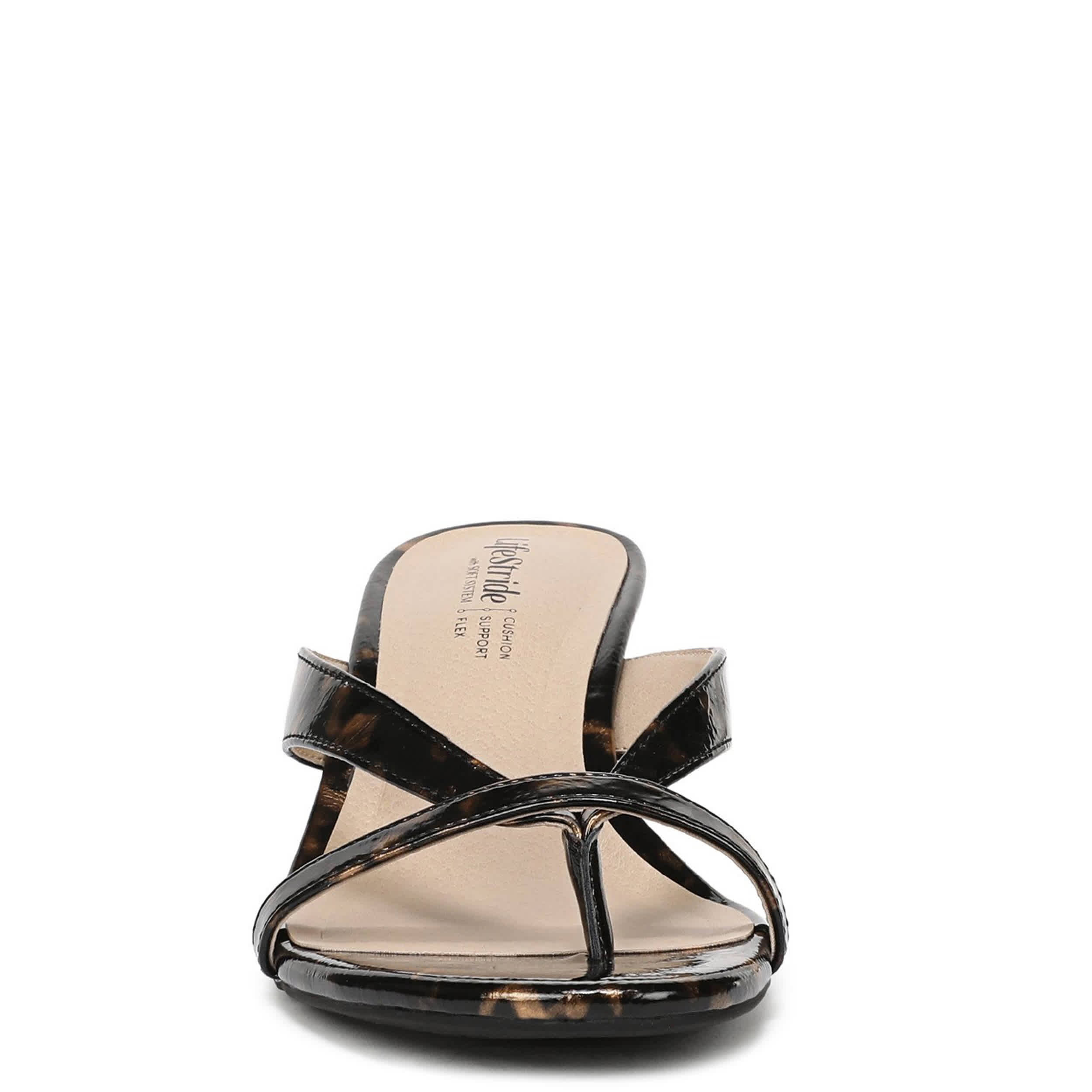 LIFESTRIDE-WOMENS NAVINE DRESS SANDAL-BLACK & 