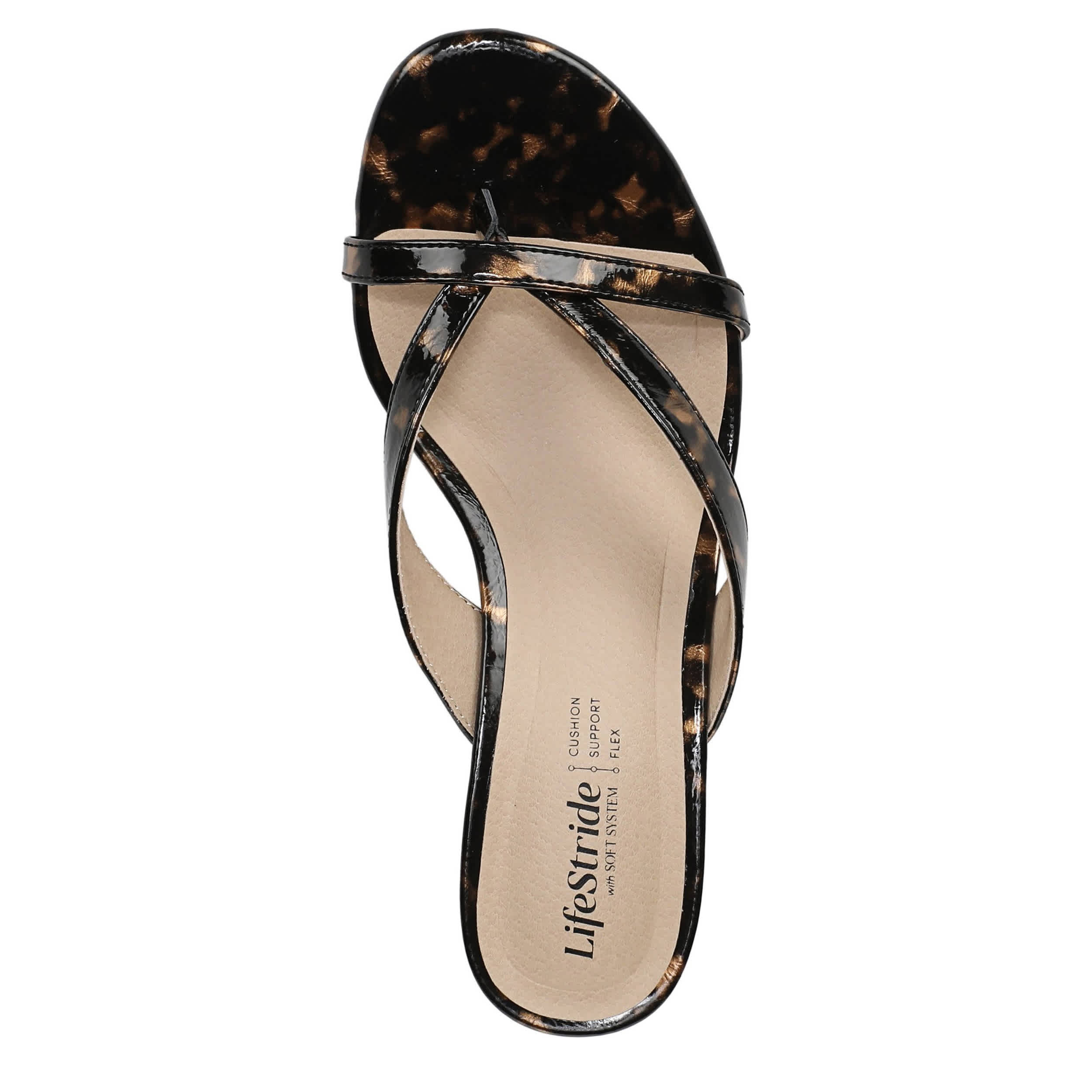 LIFESTRIDE-WOMENS NAVINE DRESS SANDAL-BLACK & 