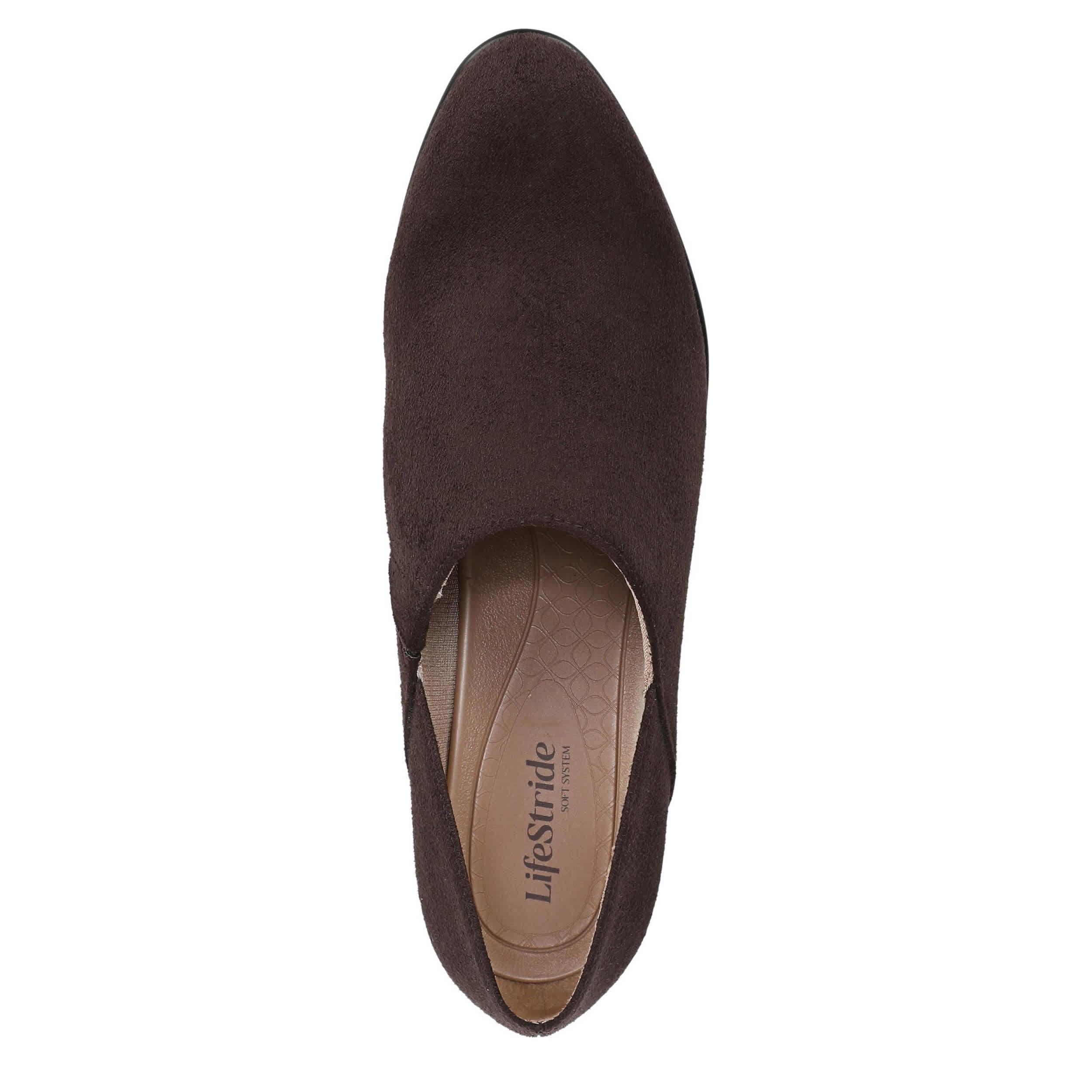 LIFESTRIDE-WOMENS ELEGANT DRESS BOOTIE-DARK BROWN & 