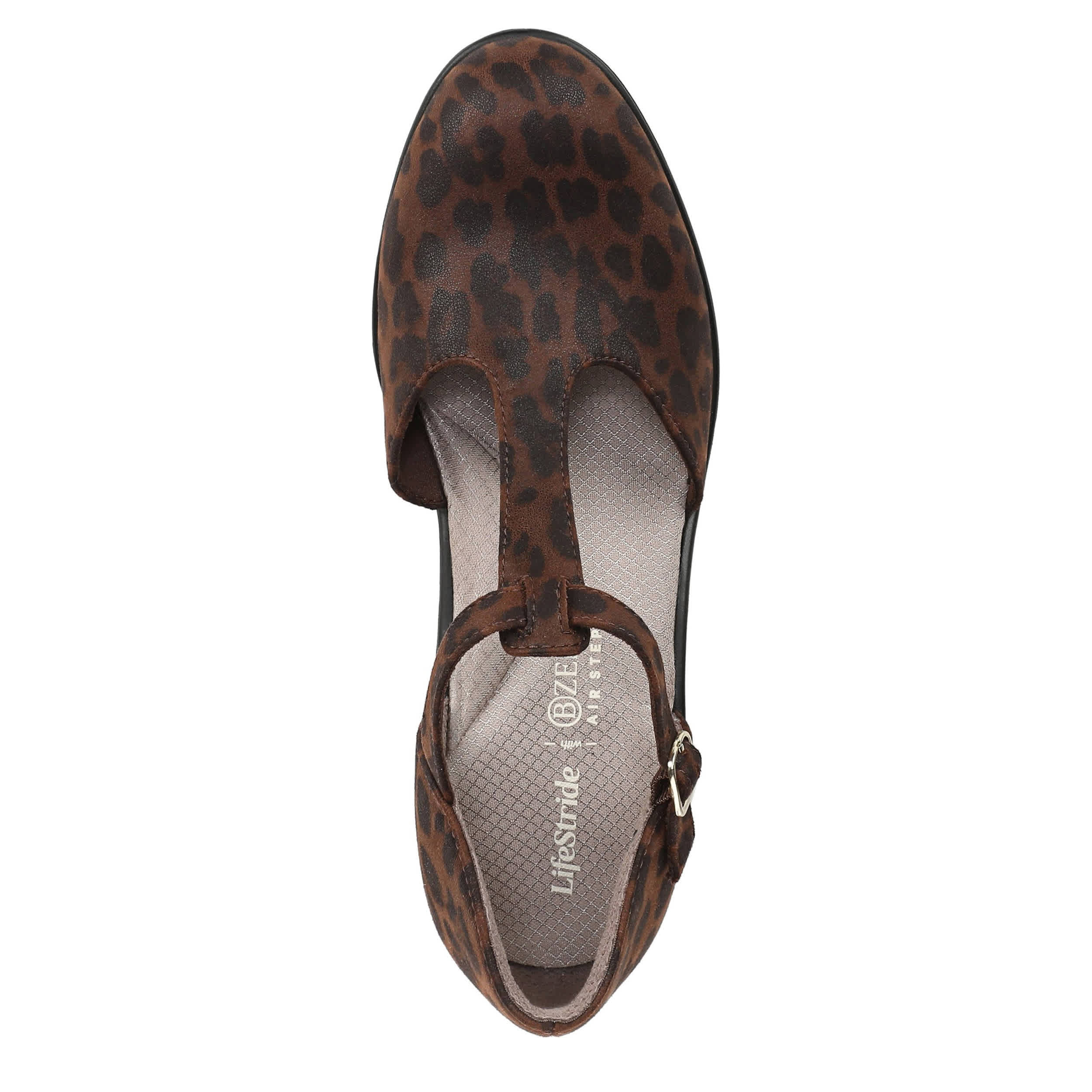 LIFESTRIDE-WOMENS LADY PUMP-BROWN & LEOPARD