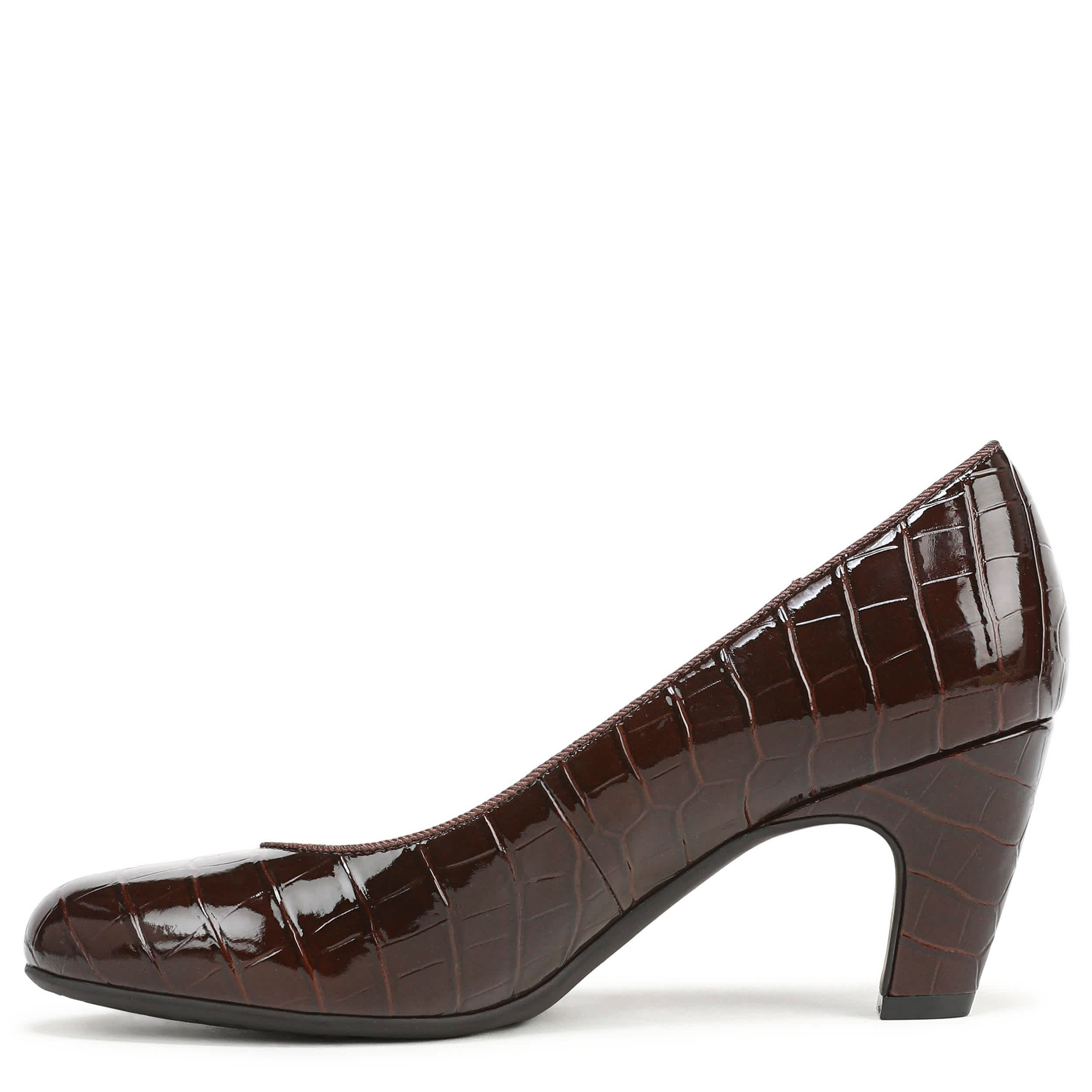 LIFESTRIDE-WOMENS PARIGI-PLUS PUMP-DARK BROWN & 