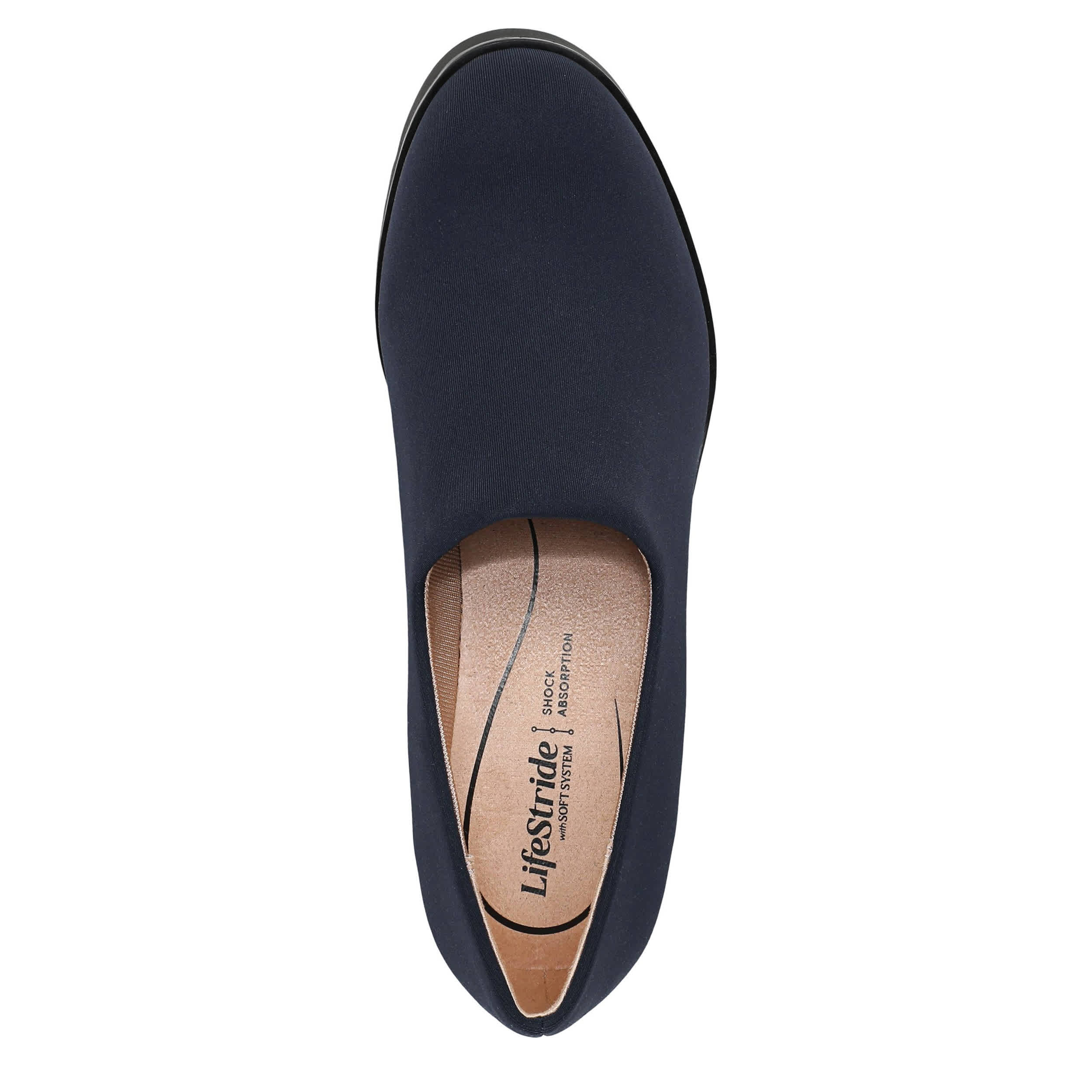 LIFESTRIDE-WOMENS ZIVA WEDGE-NAVY & 
