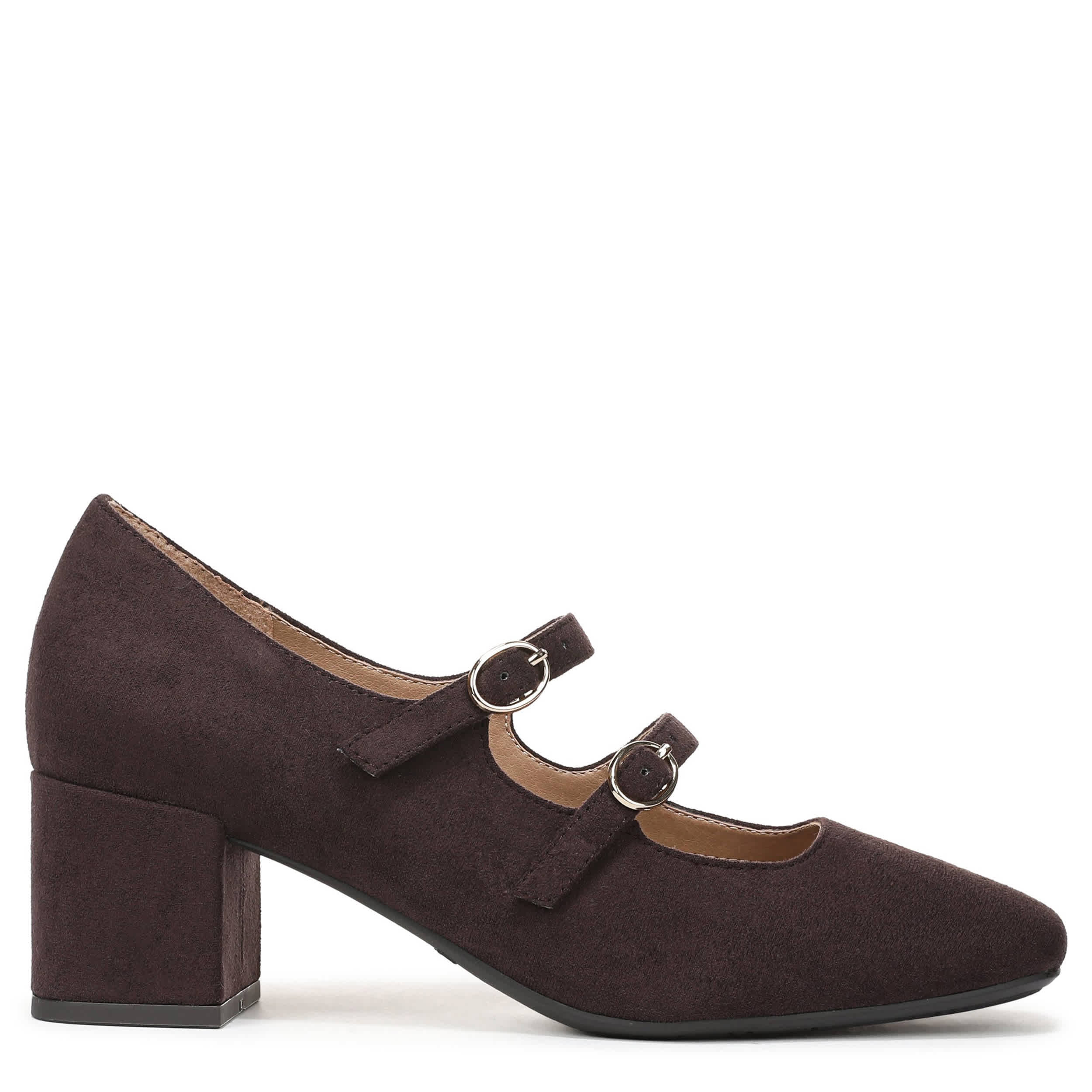 LIFESTRIDE-WOMENS CLAUDETTE PUMP-DARK BROWN & 
