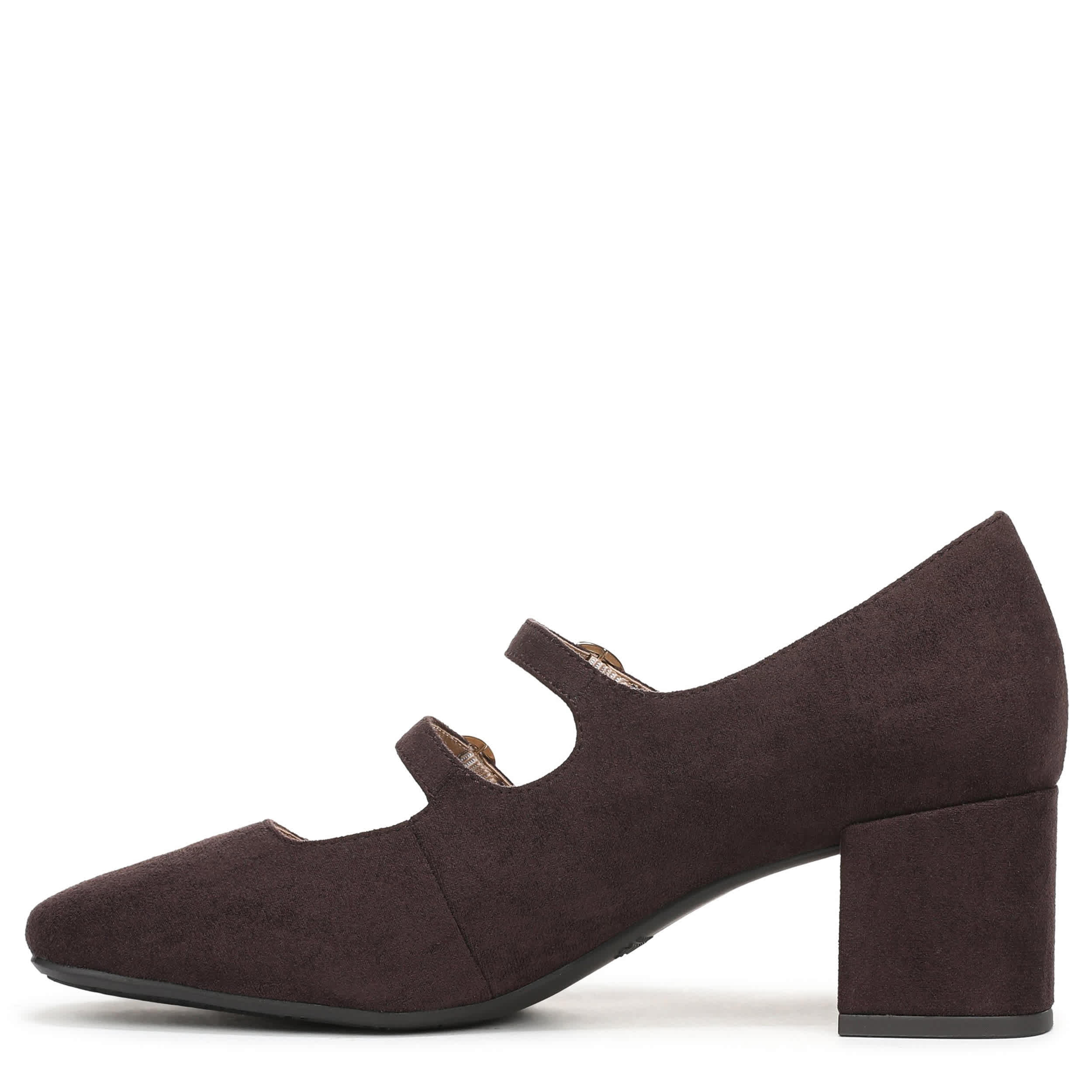 LIFESTRIDE-WOMENS CLAUDETTE PUMP-DARK BROWN & 