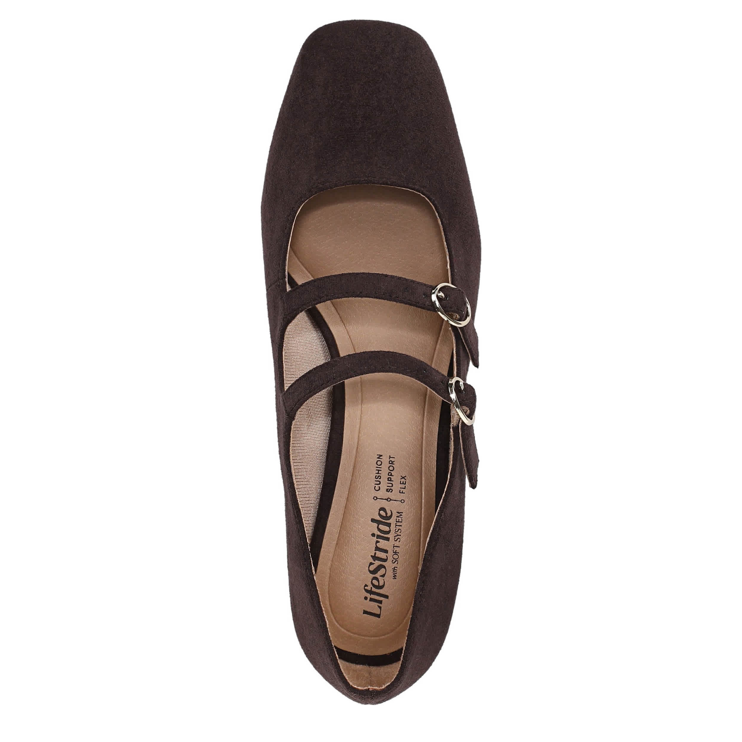 LIFESTRIDE-WOMENS CLAUDETTE PUMP-DARK BROWN & 