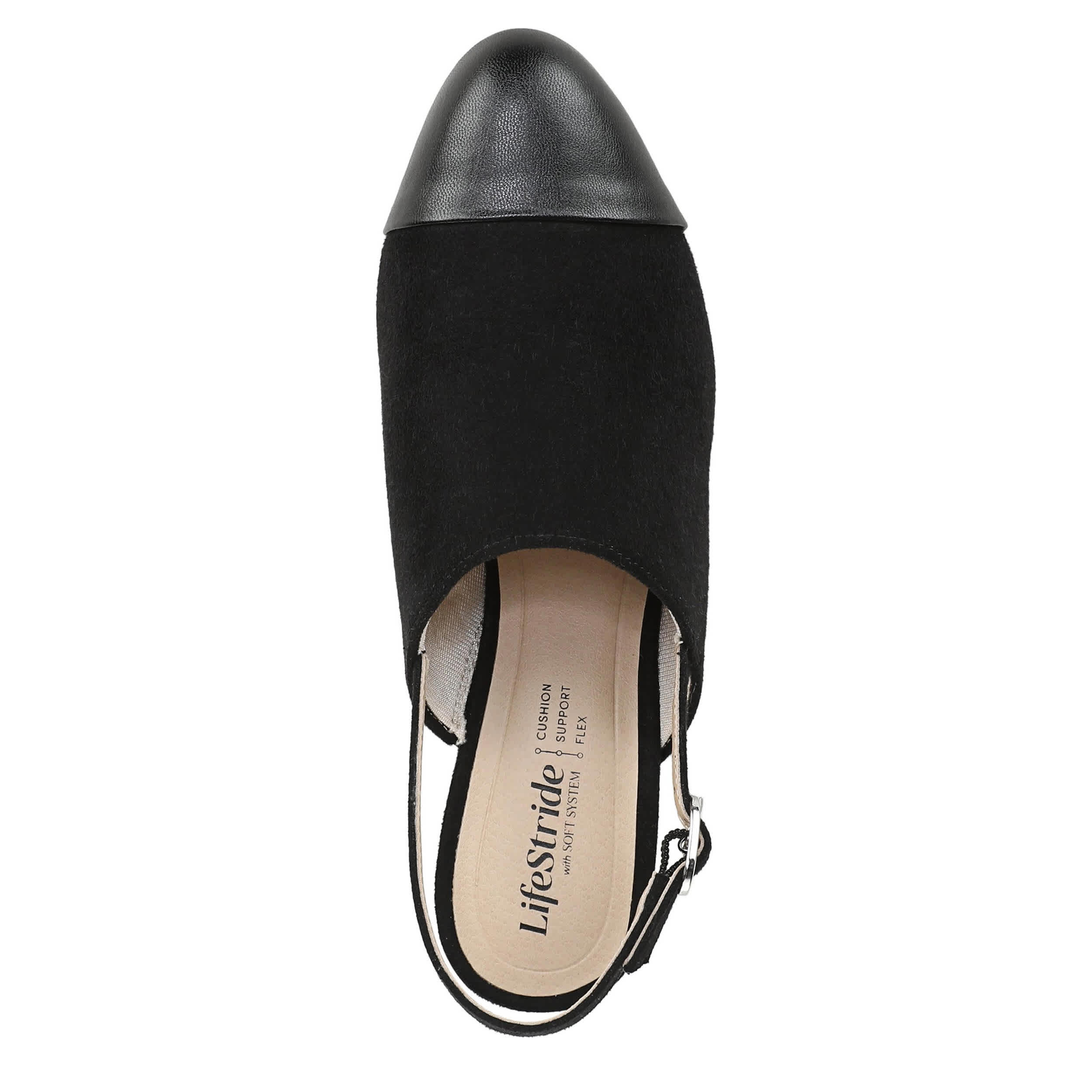 LIFESTRIDE-WOMENS TESSA PUMP-BLACK & 