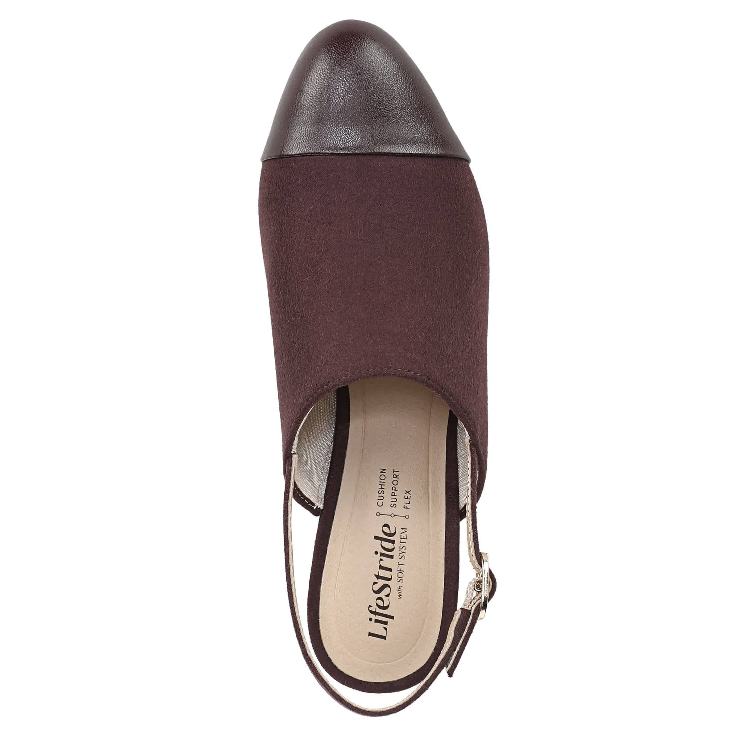 LIFESTRIDE-WOMENS TESSA PUMP-CORDOVAN & 