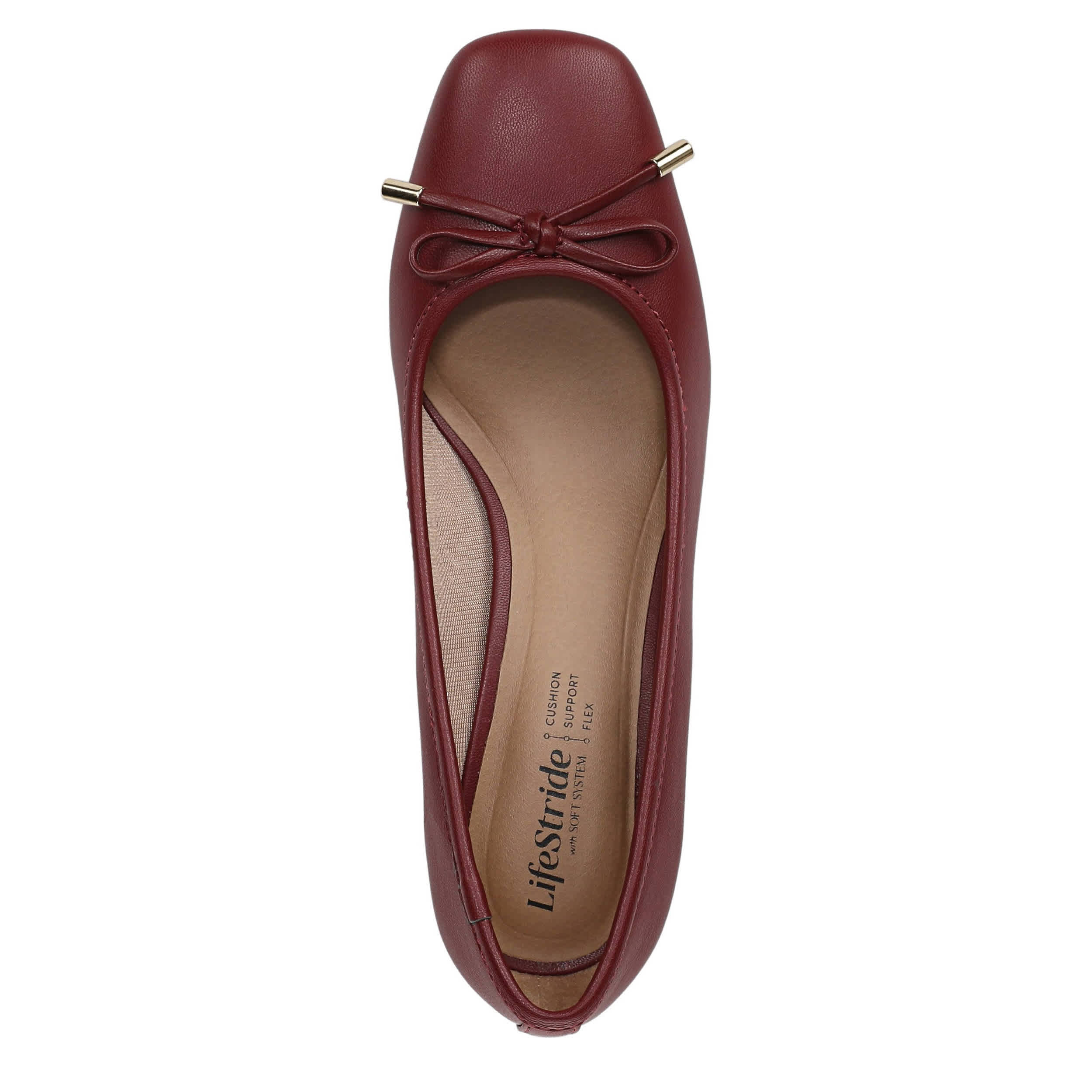 LIFESTRIDE-WOMENS CORA PUMP-DARK RED & 