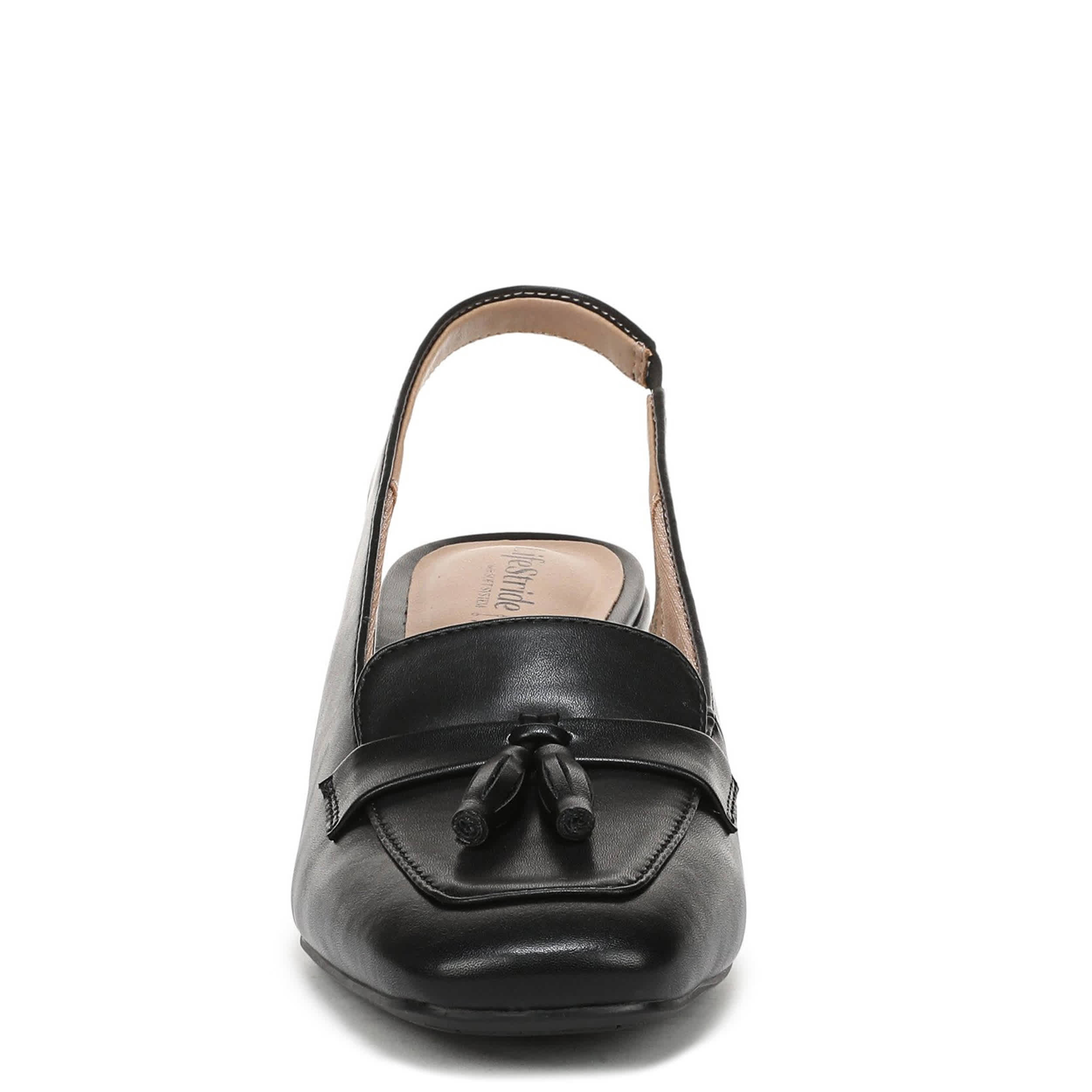 LIFESTRIDE-WOMENS CLARISSA PUMP-BLACK & BLACK