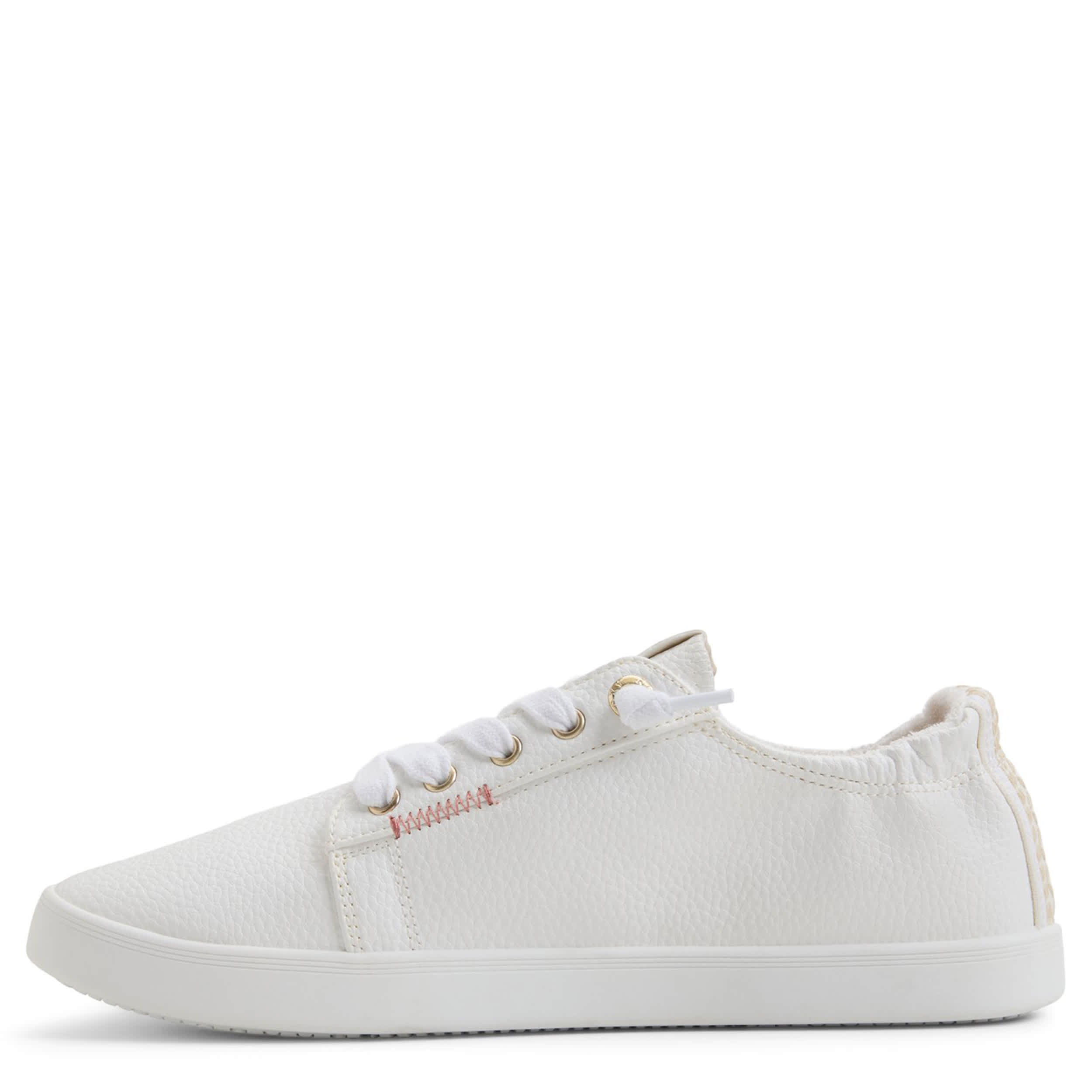 ROXY-WOMENS MAUKA LX SLIP ON SNEAKER-WHITE & 