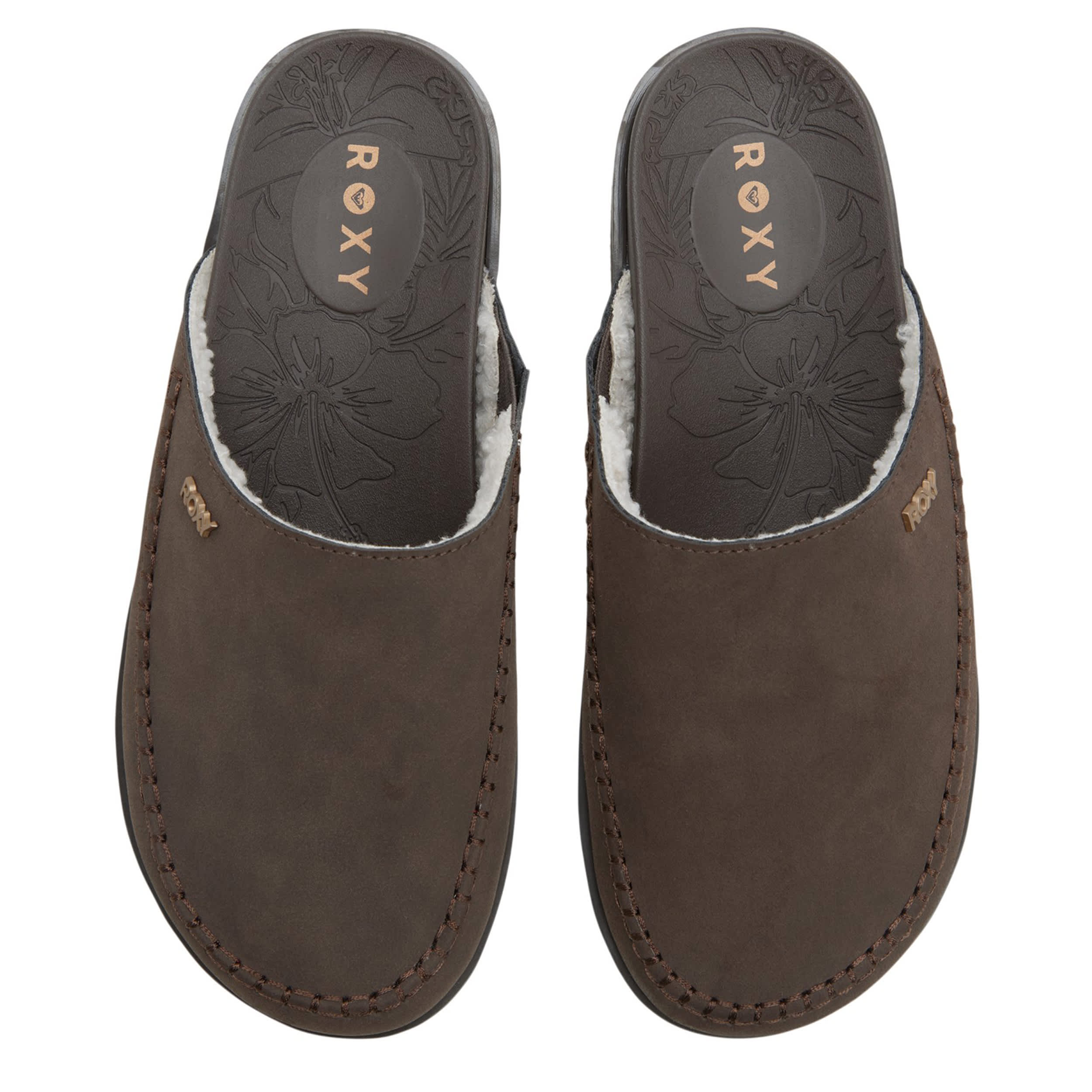 ROXY-WOMENS KAHKI CLOG-BROWN & 