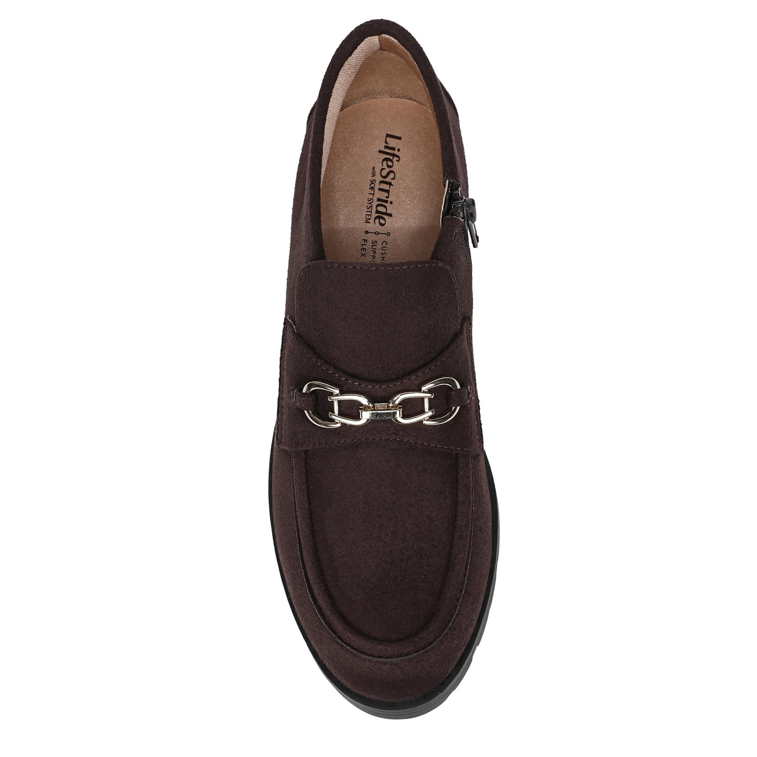 LIFESTRIDE-WOMENS LEILA BOOTIE-DARK BROWN & 