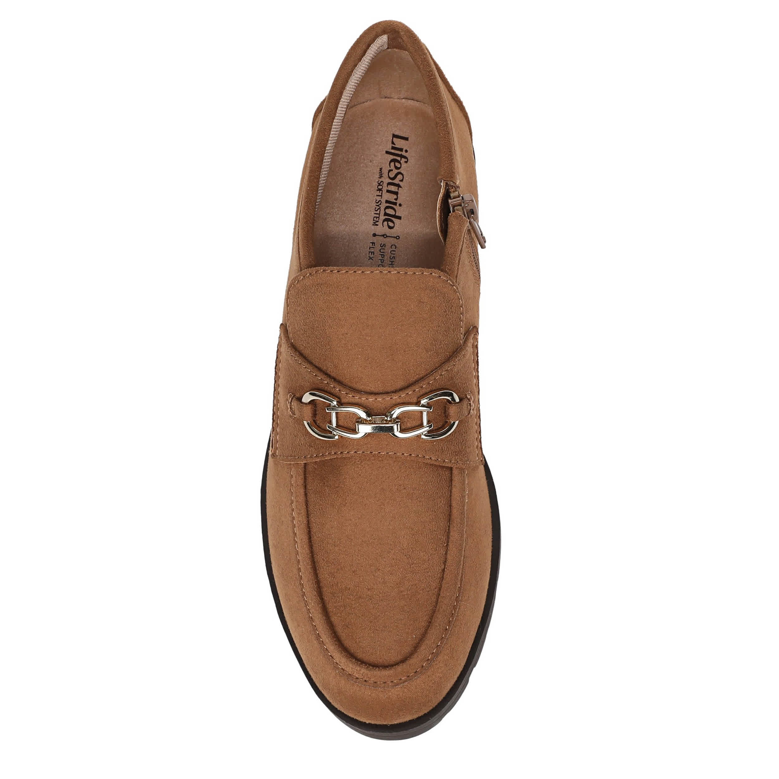 LIFESTRIDE-WOMENS LEILA BOOTIE-CHESTNUT & 