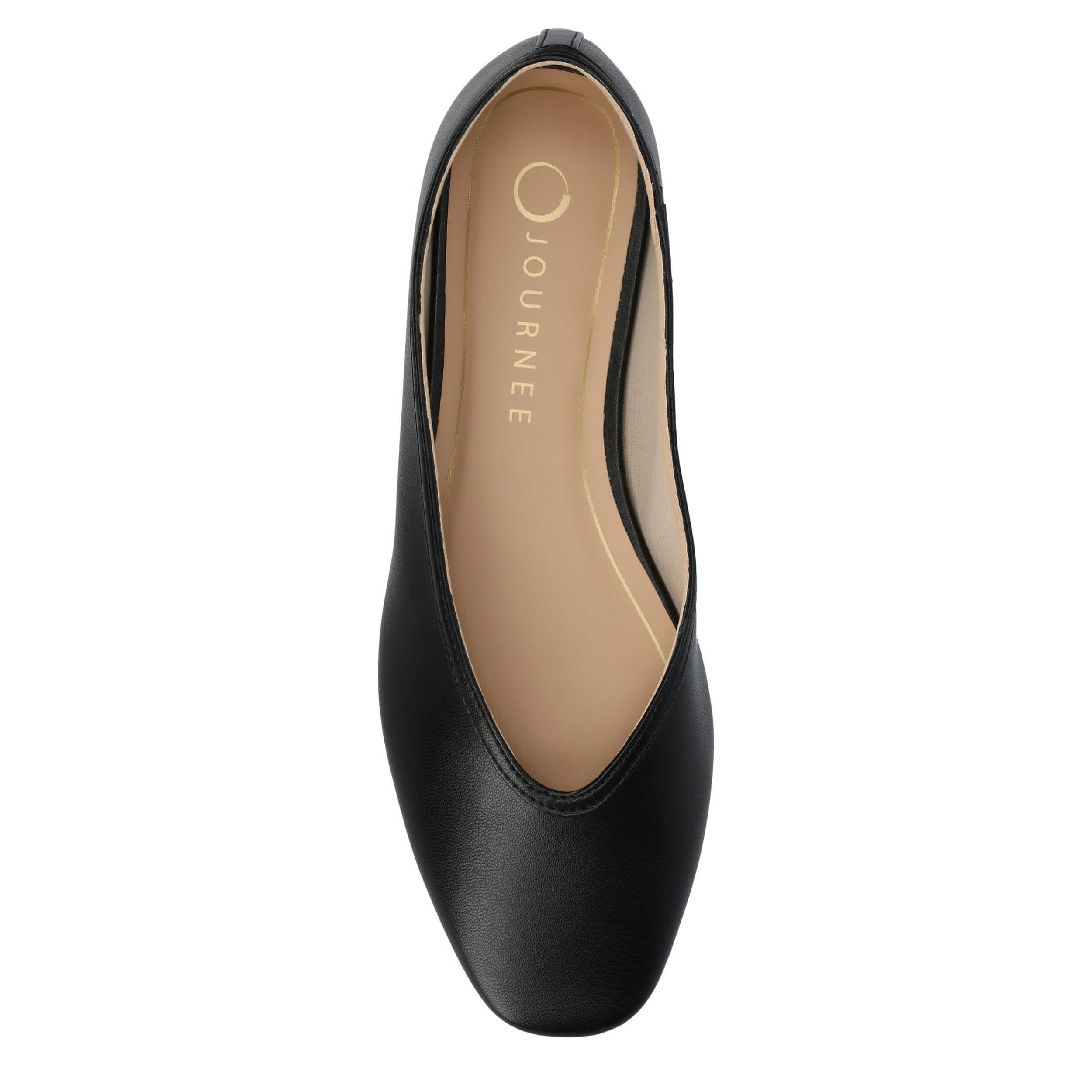 JOURNEE COLLECTION-WOMENS FORTUNE FLAT-BLACK & 