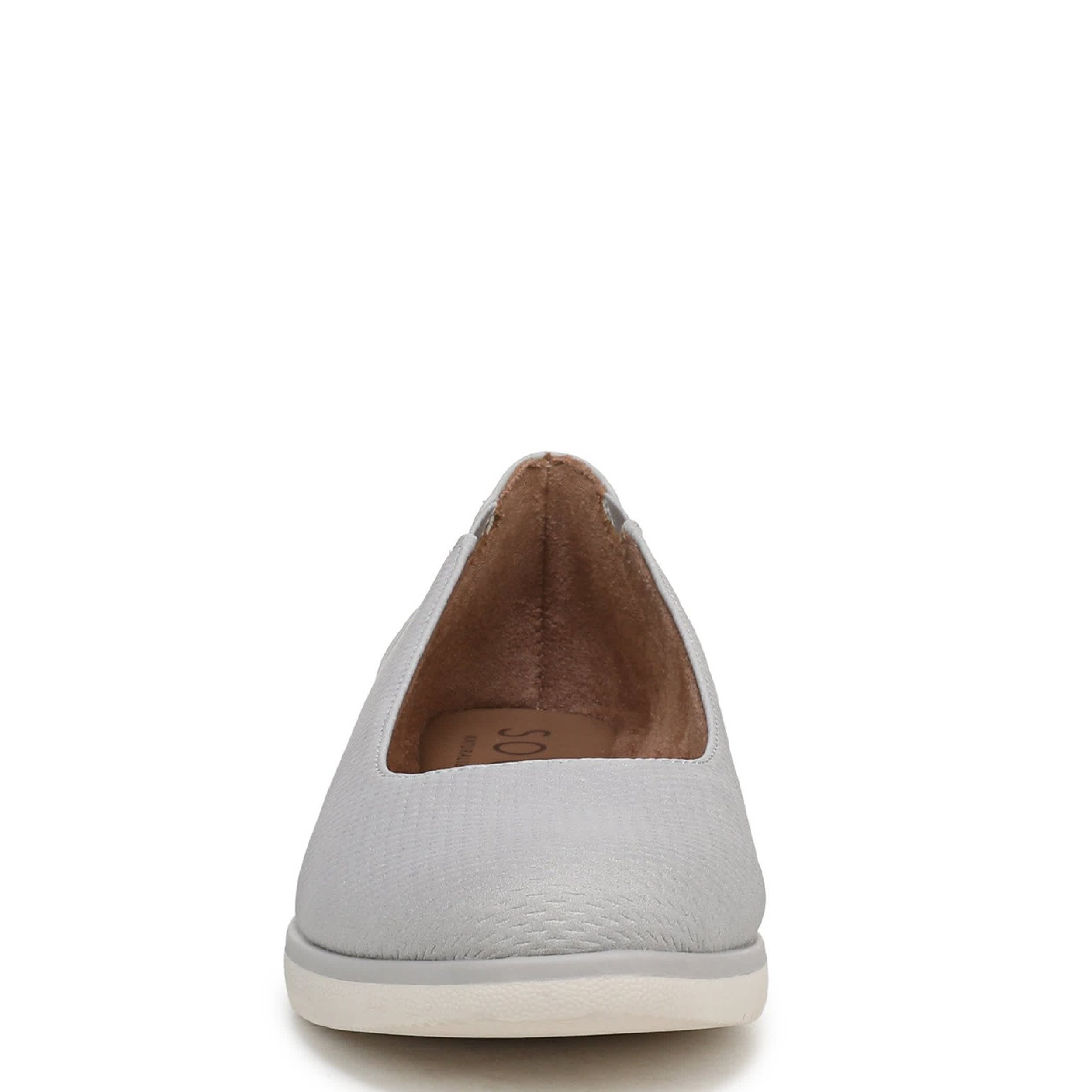 NATURAL SOUL BY NATURALIZER-WOMENS IDEA FLAT-GREY & 