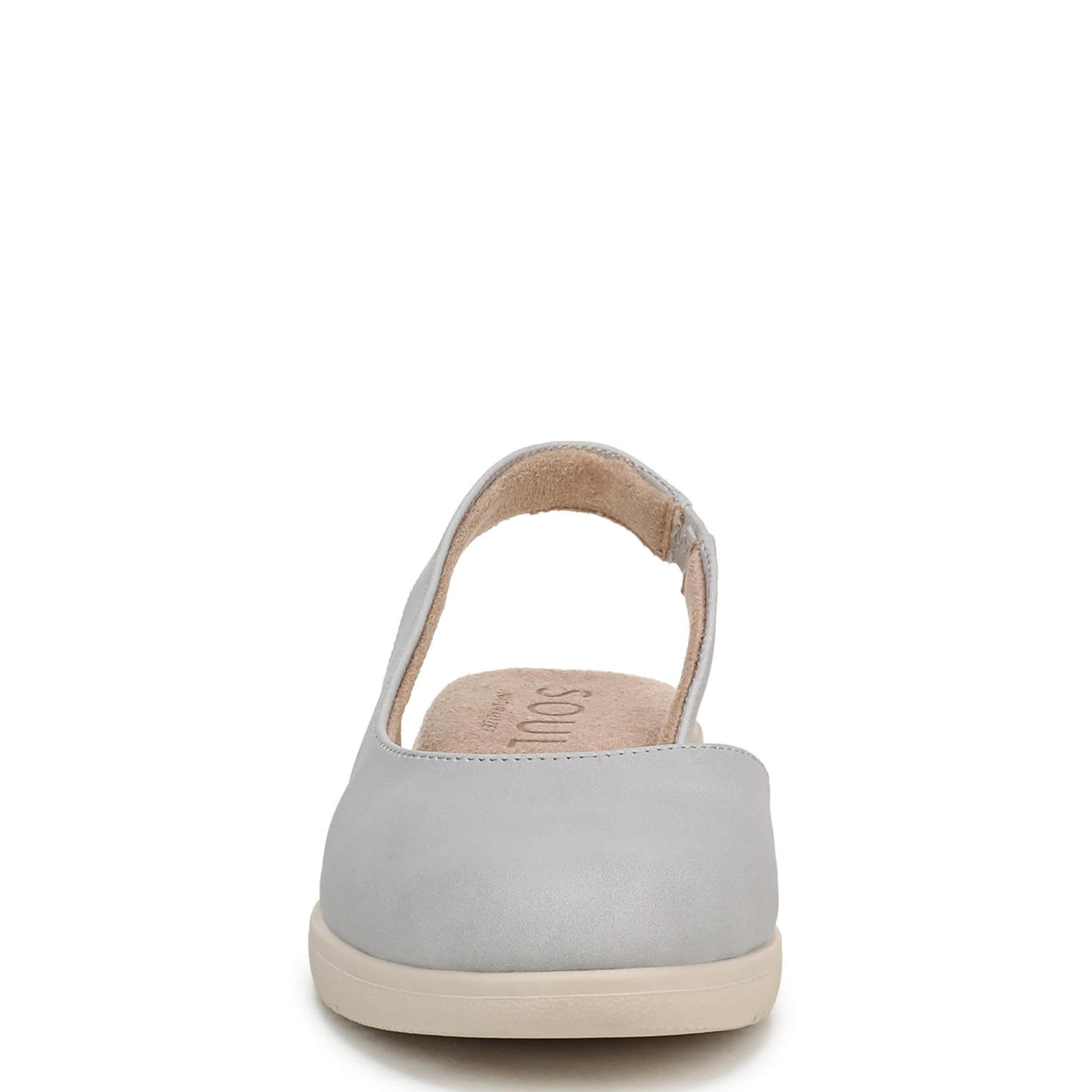 NATURAL SOUL BY NATURALIZER-WOMENS IDEA FLAT-STONE & GREY