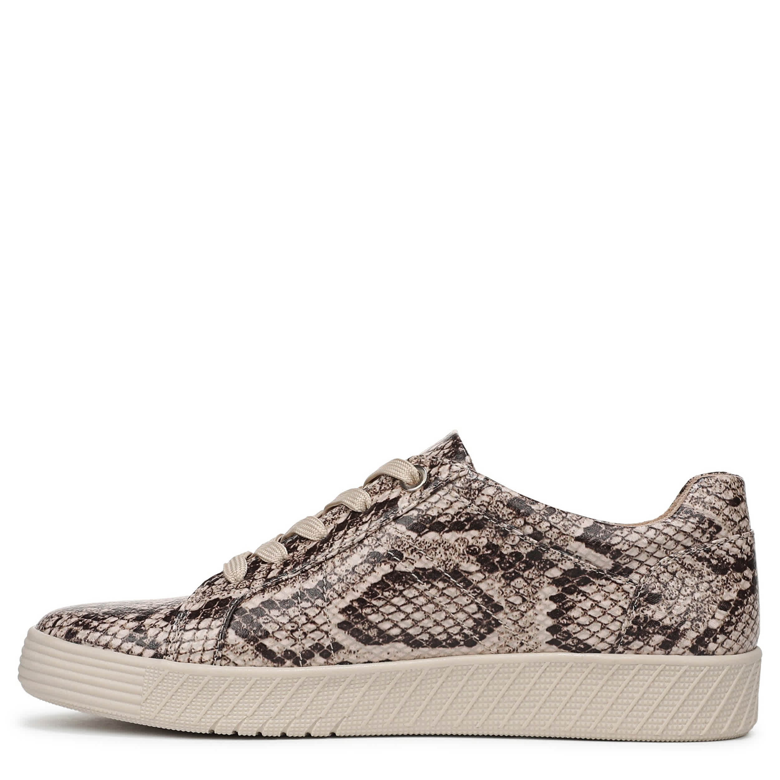 NATURAL SOUL BY NATURALIZER-WOMENS NEELA SNEAKER-BEIGE & SNAKE