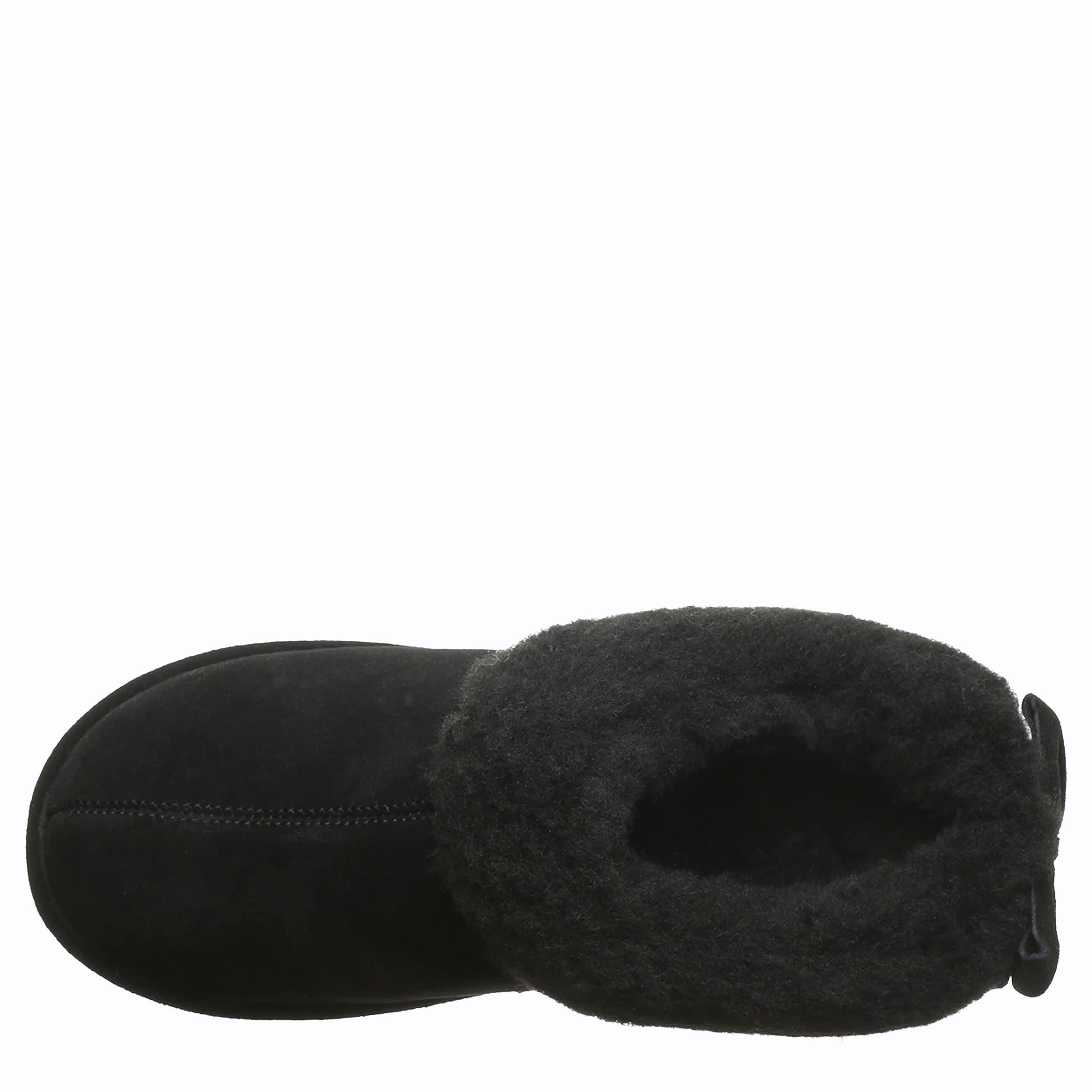 BEARPAW-WOMENS DELANIE SLIPPER-BLACK & 