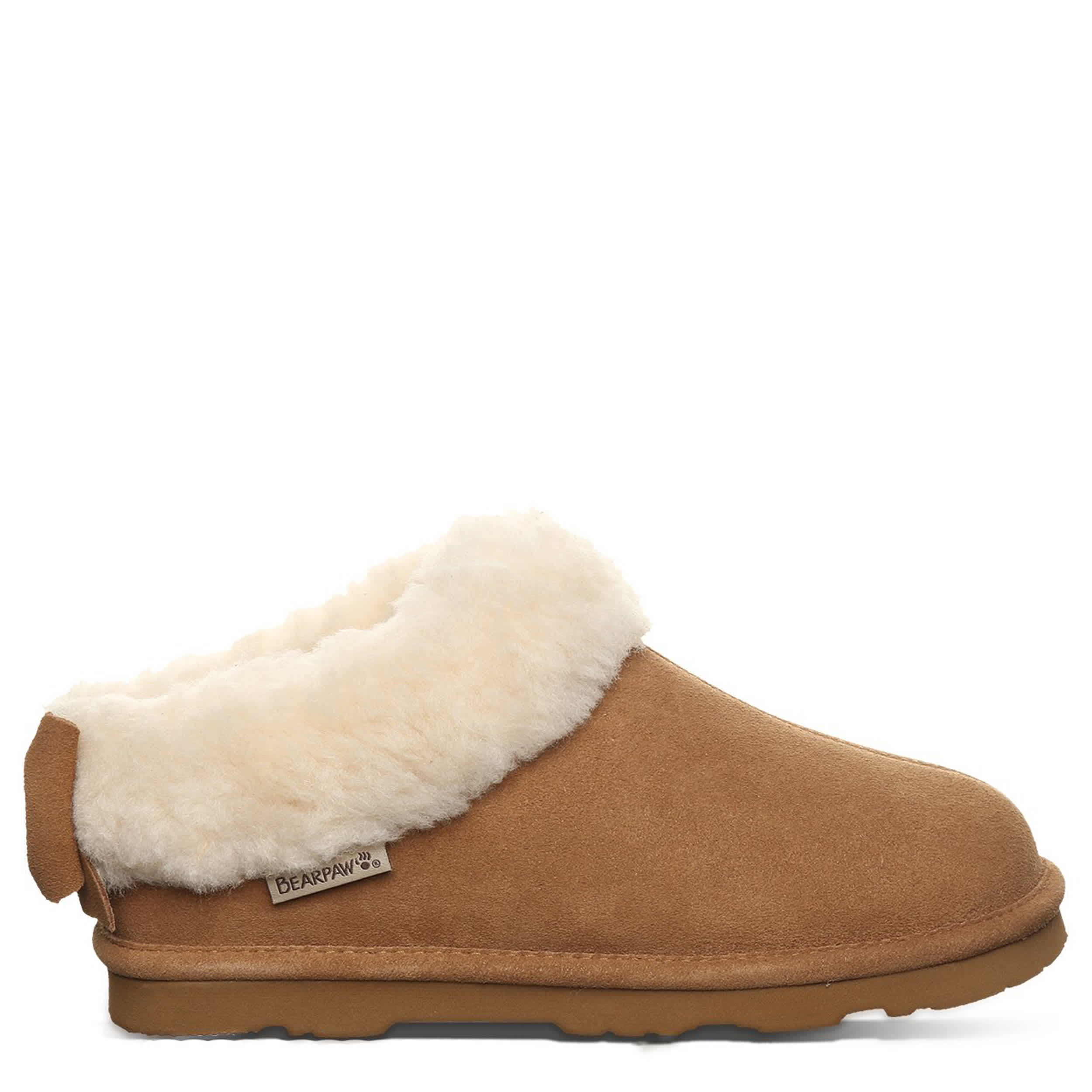 BEARPAW-WOMENS DELANIE SLIPPER-BROWN & 