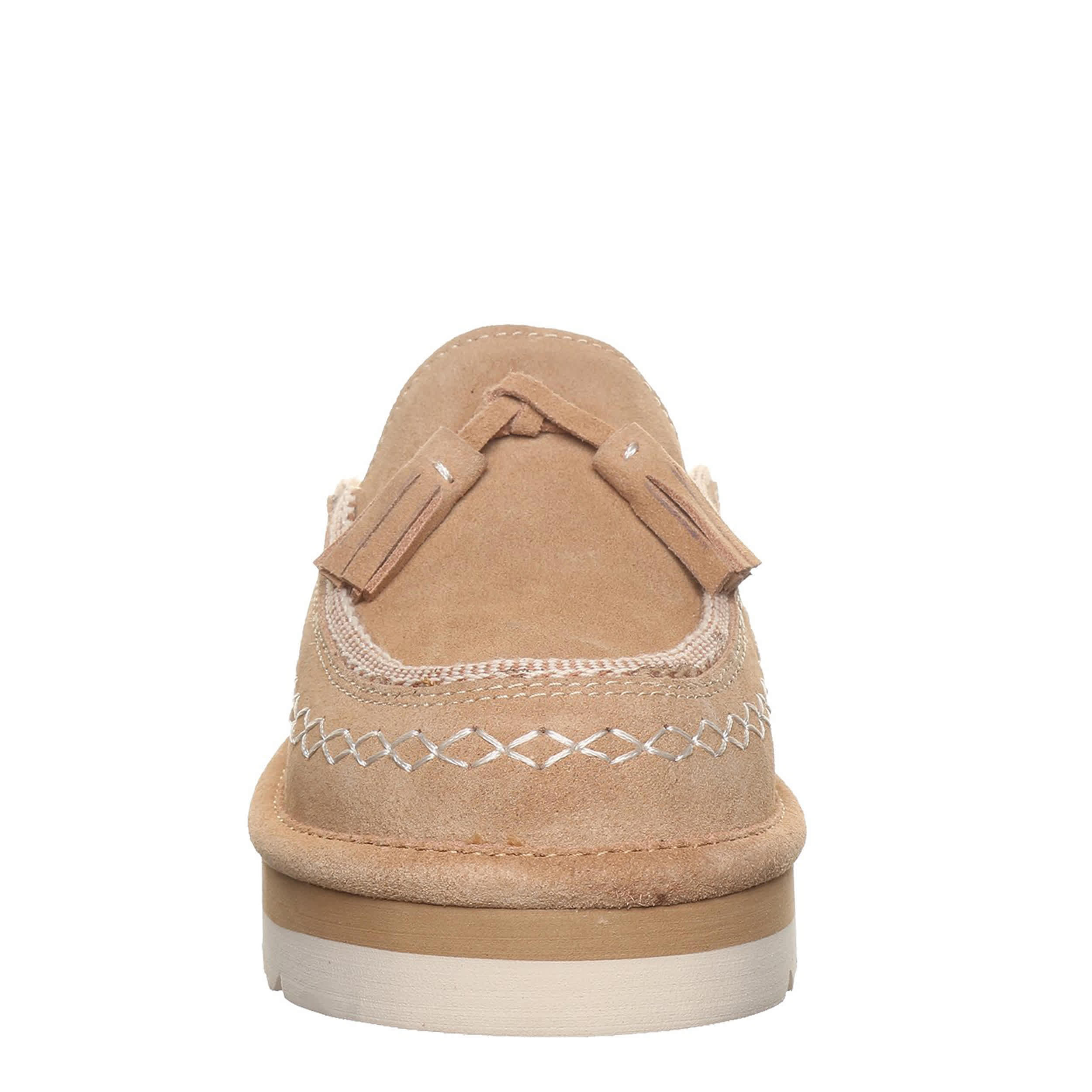 BEARPAW-WOMENS LEONA SLIPPER-WHEAT & 