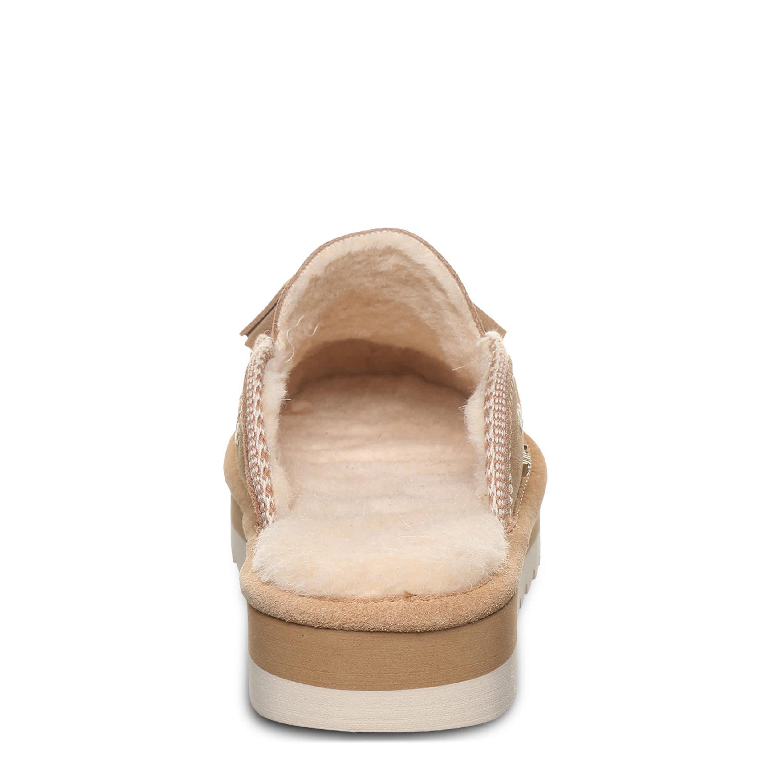 BEARPAW-WOMENS LEONA SLIPPER-WHEAT & 