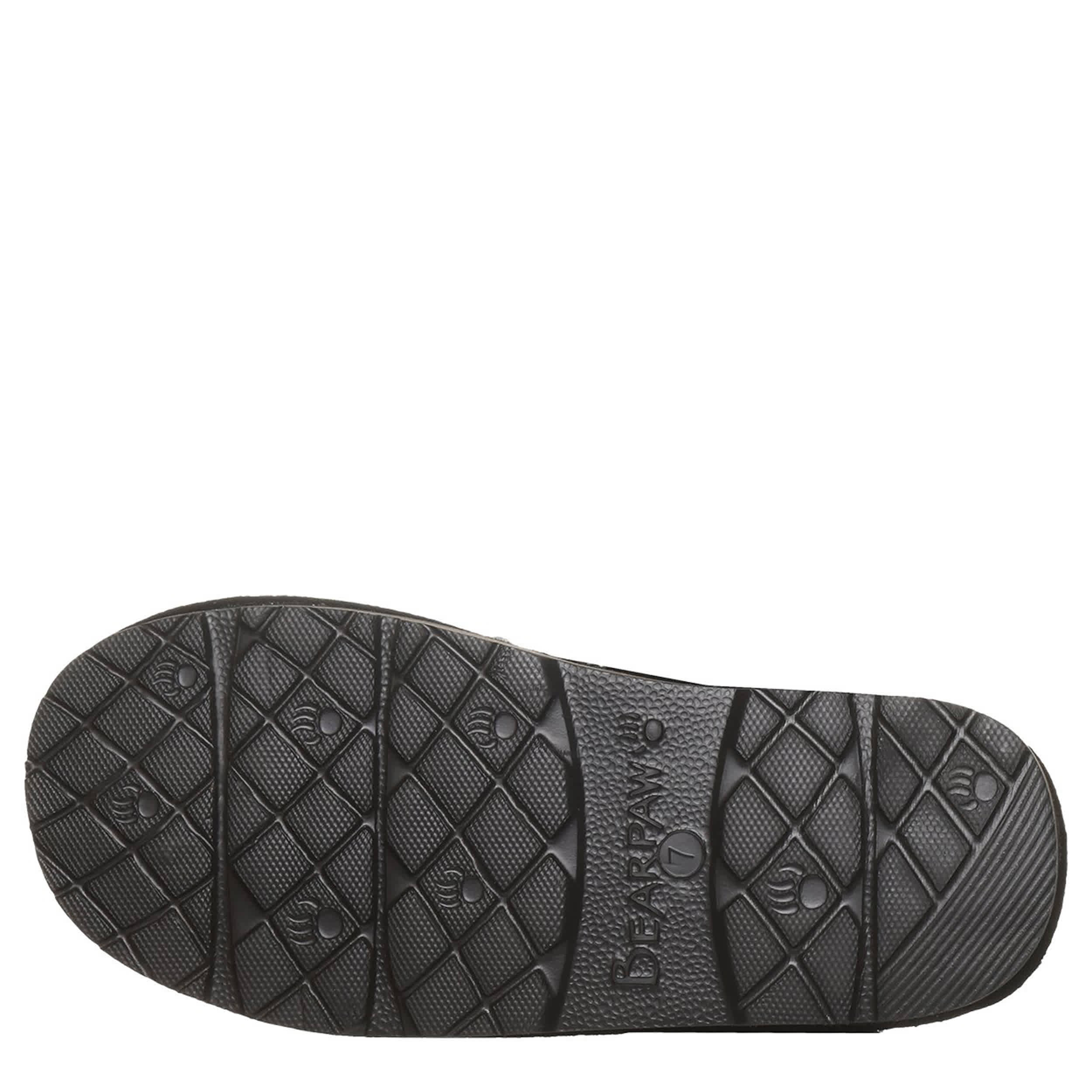 BEARPAW-WOMENS LOKI NOVA SLIPPER-BLACK & 