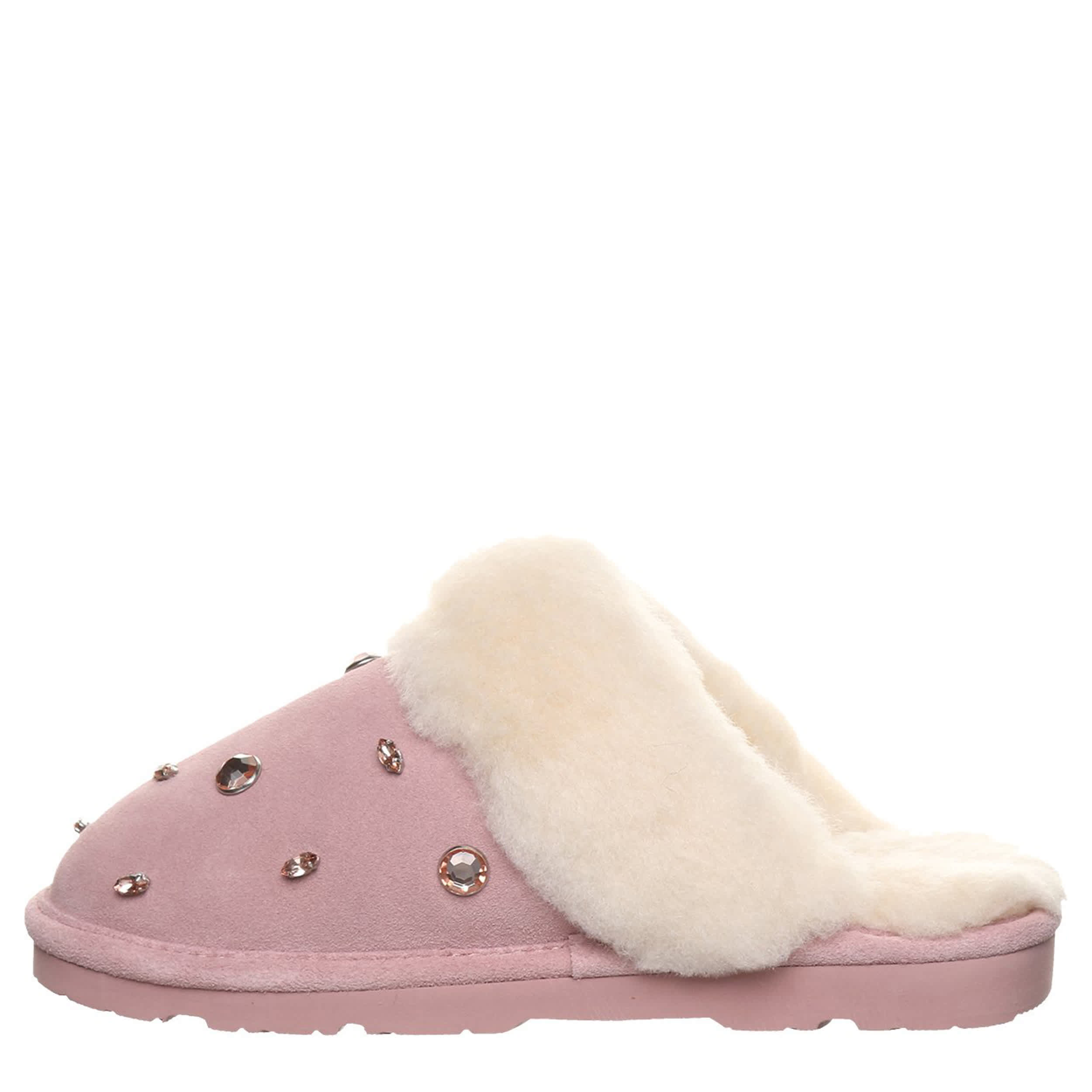 BEARPAW-WOMENS LOKI NOVA SLIPPER-PALE PINK & 